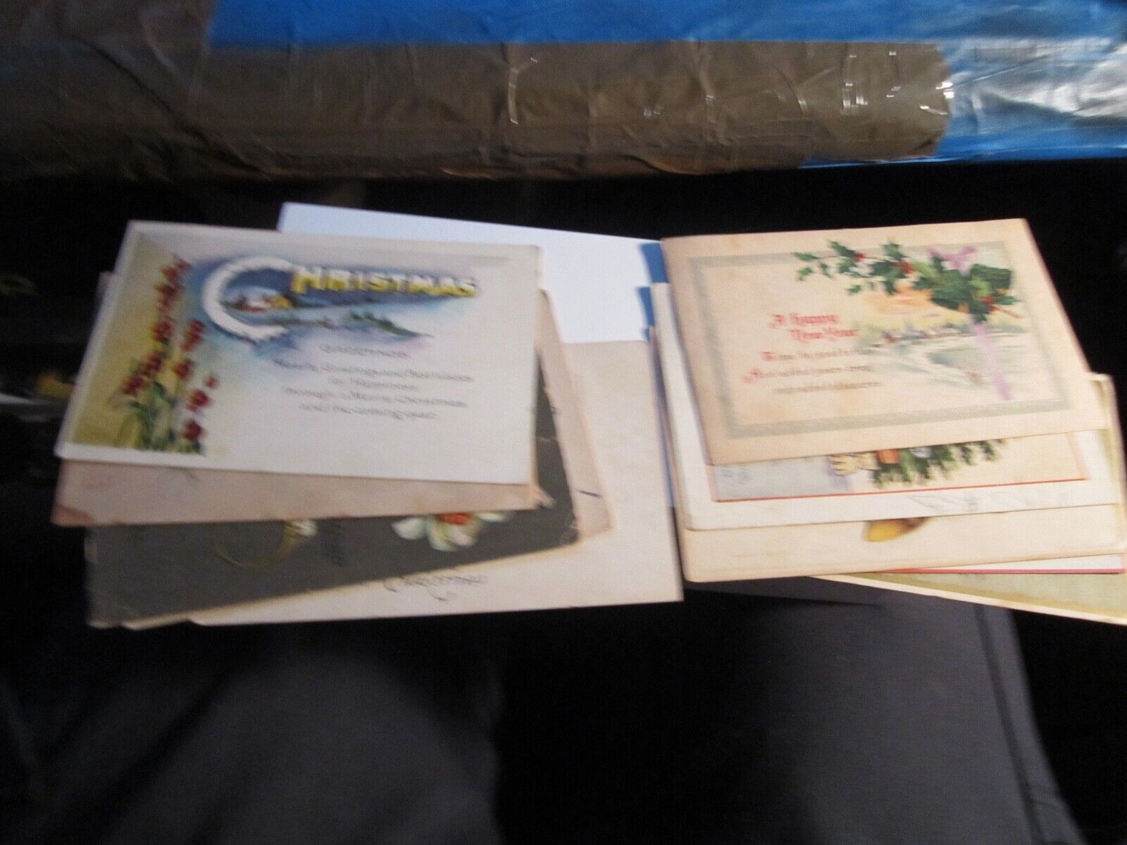 LOT OF 50 EARLY 1900'S STAMPED POST CARDS MOSTLY HOLIDAY BBA-46