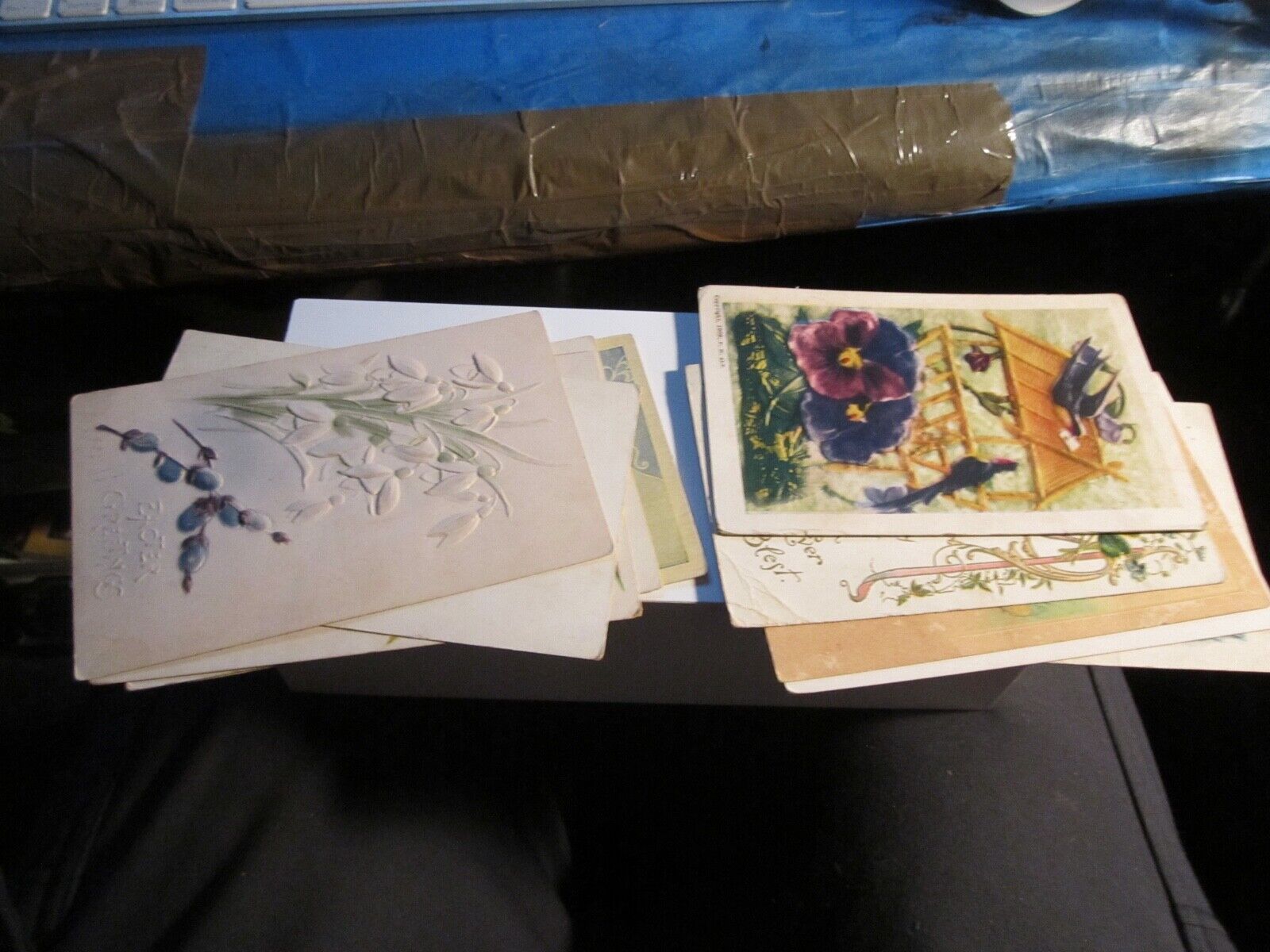 LOT OF 50 EARLY 1900'S STAMPED POST CARDS MOSTLY HOLIDAY BBA-46