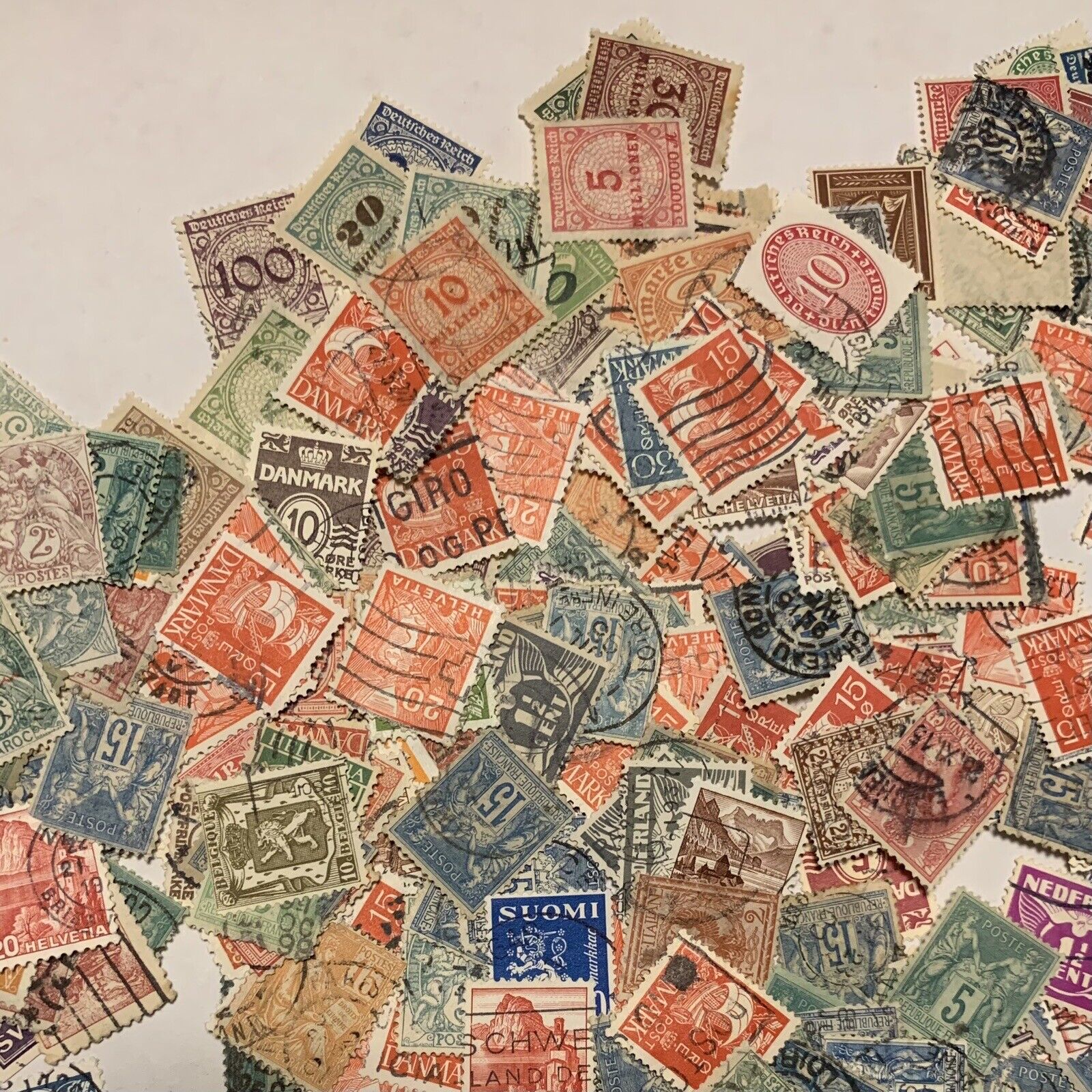 Early 1900’s Old Stamp Collection Lot Of Over 100