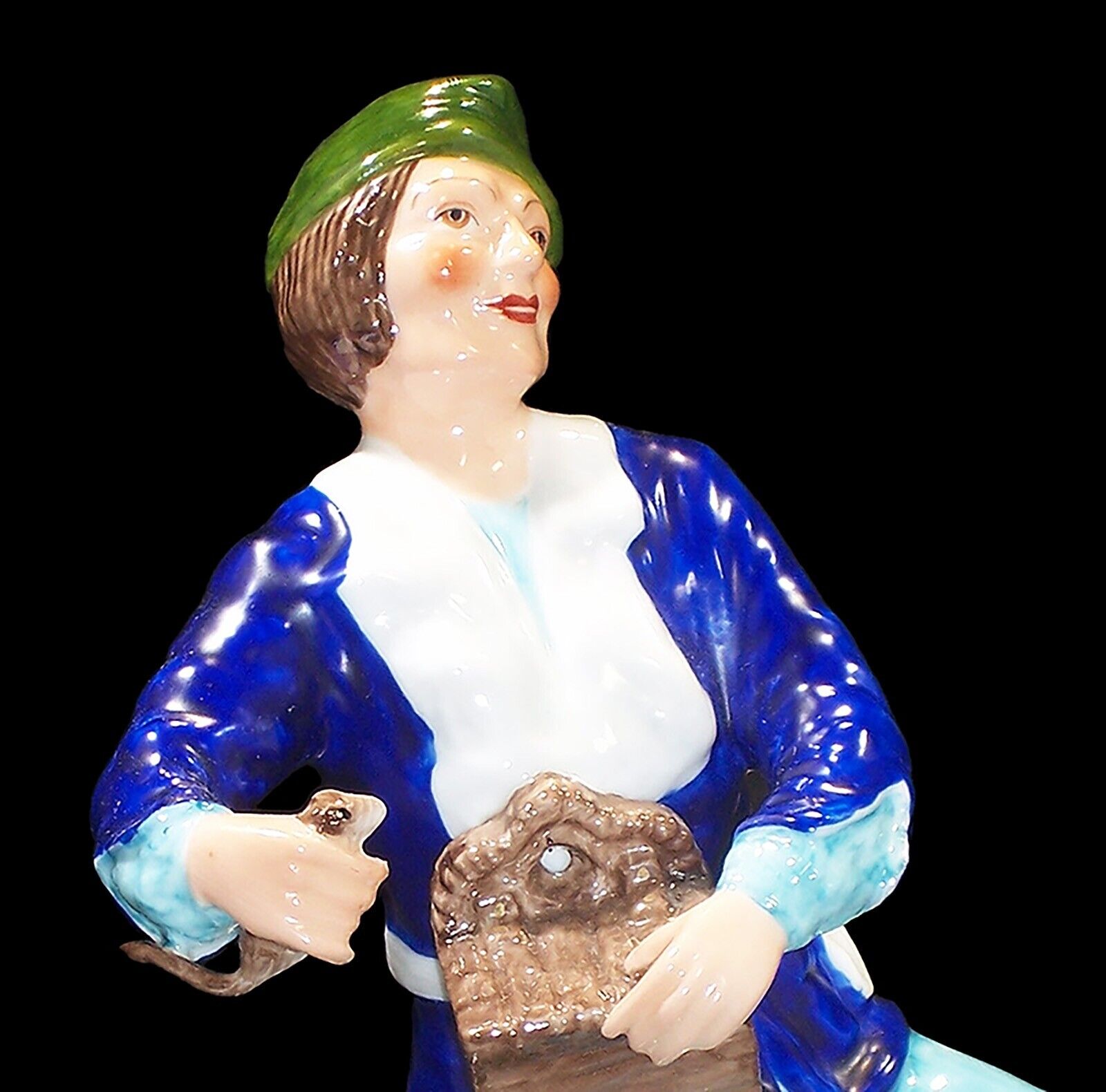 Alton China Co Ltd Bone China Figurine, “The Rat Catcher” Made in England 7”High