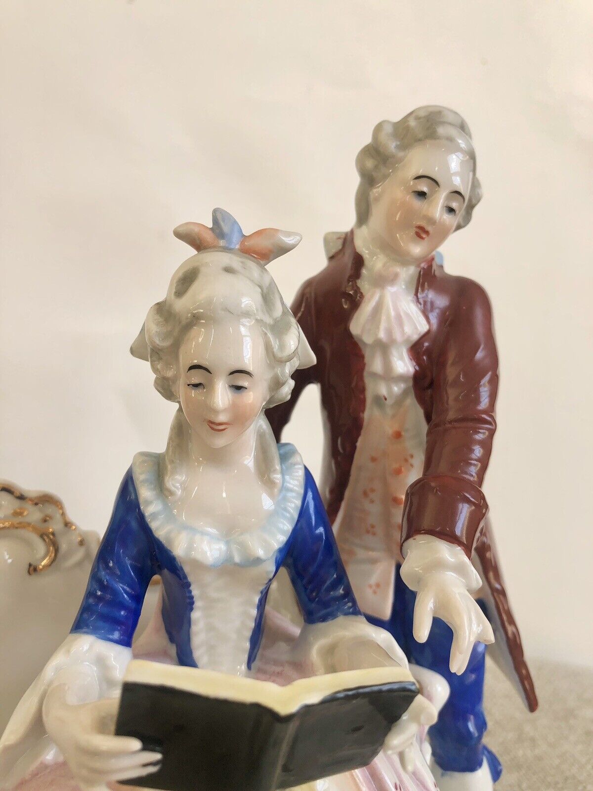 Kunstporzellan Figurine Courting Couple Carl Scheidig Grafenthal Germany 1932-75