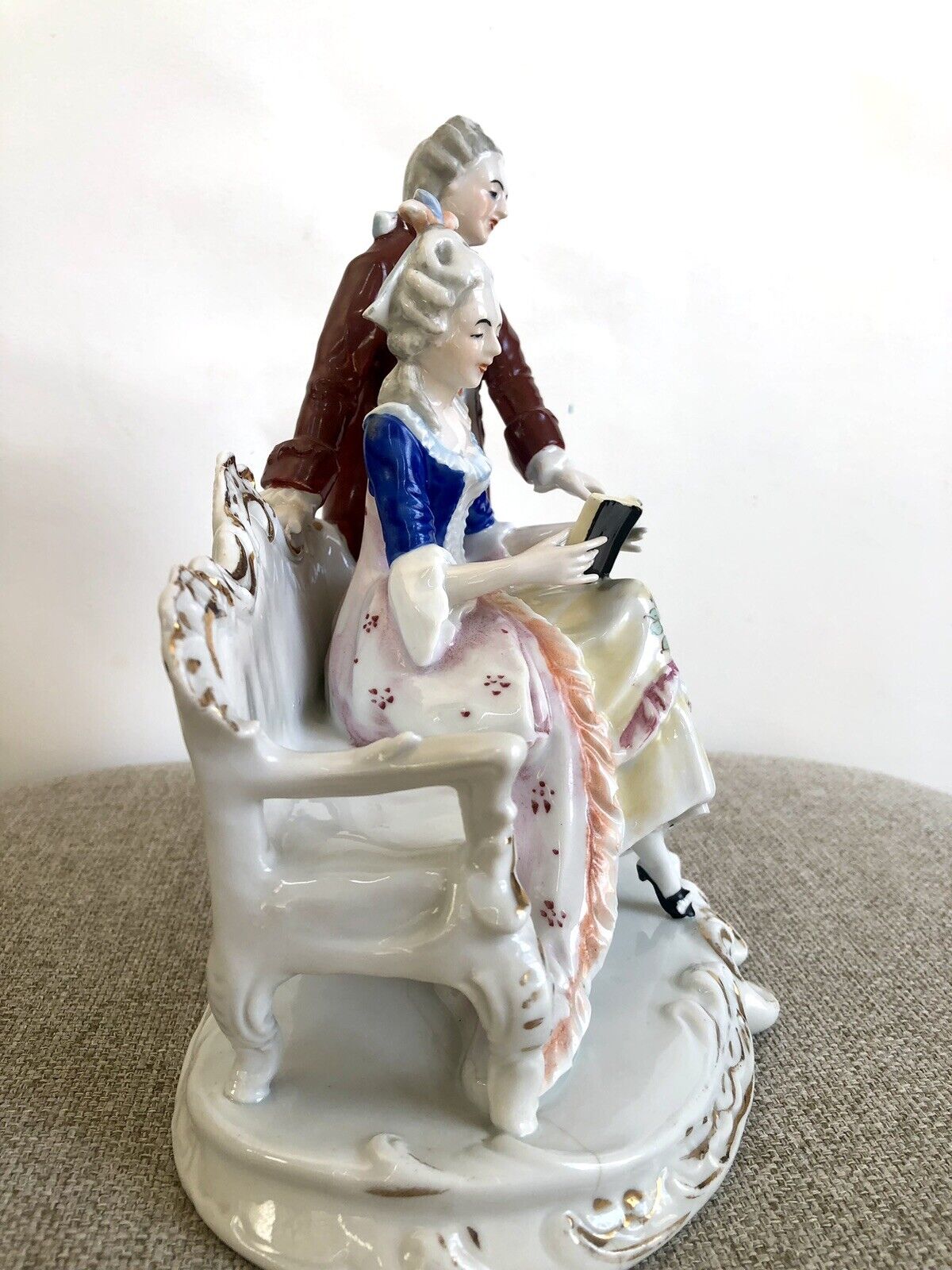 Kunstporzellan Figurine Courting Couple Carl Scheidig Grafenthal Germany 1932-75