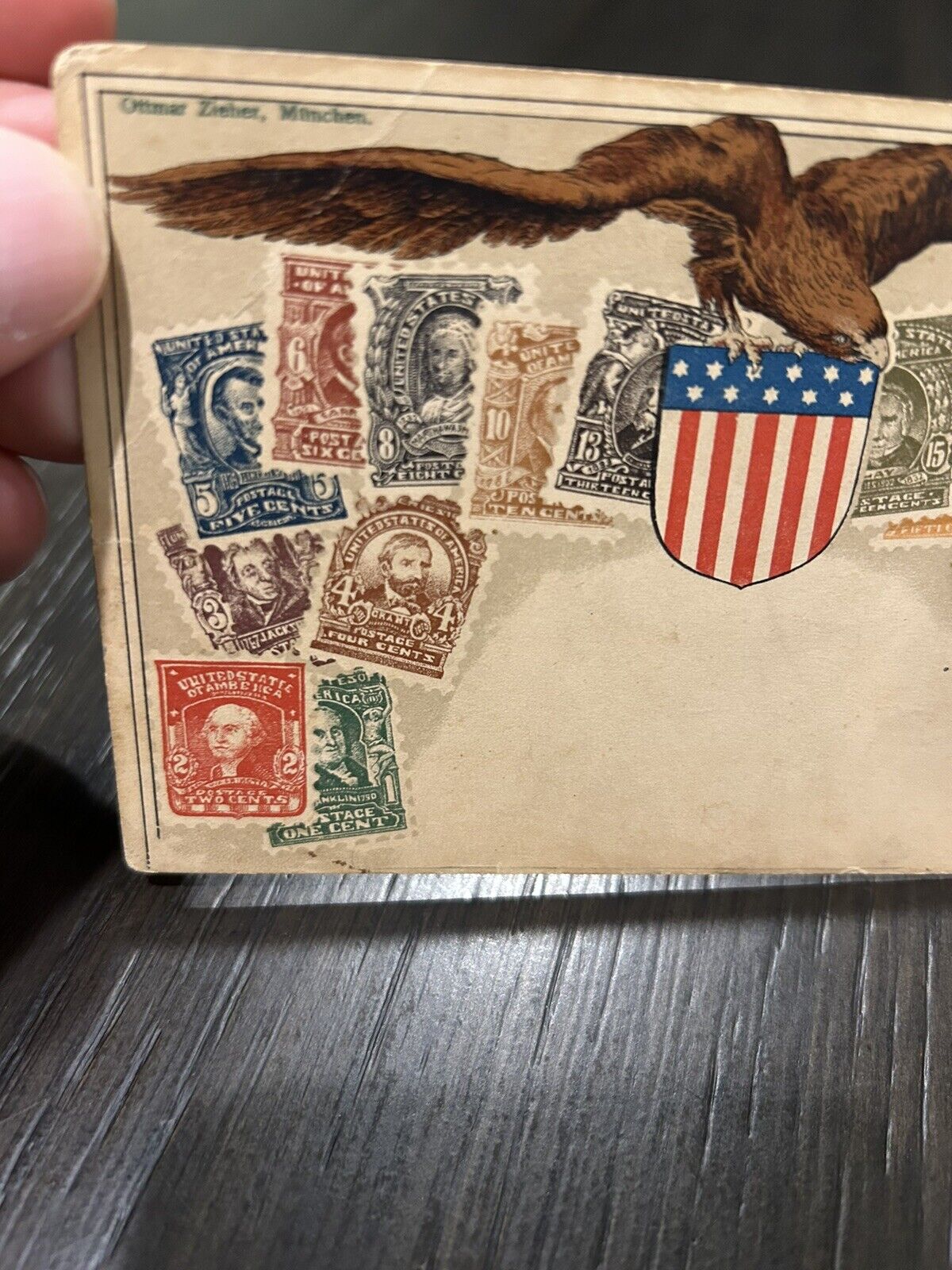 U.S. Early Stamps Postcard 1900s
