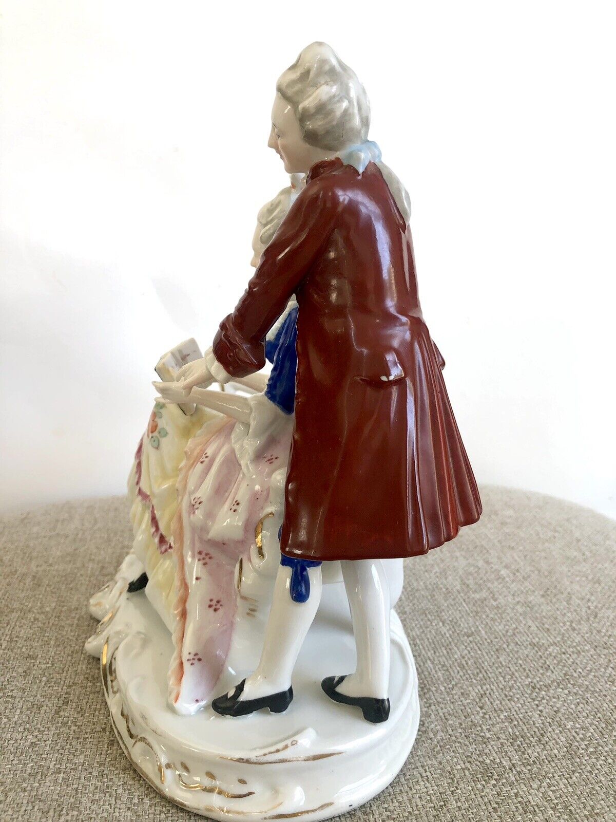Kunstporzellan Figurine Courting Couple Carl Scheidig Grafenthal Germany 1932-75