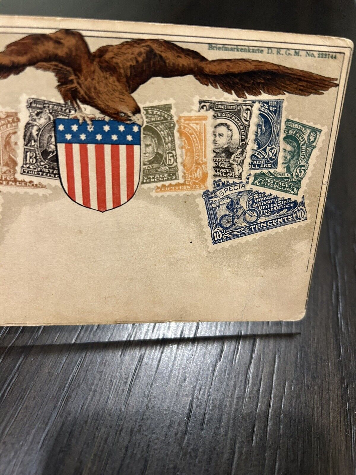 U.S. Early Stamps Postcard 1900s