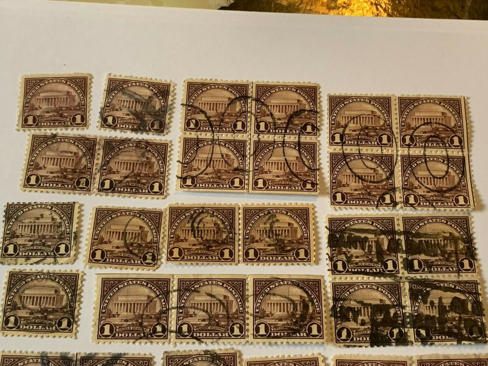 Early 1900's #571 price for one stamp random pick  Unchecked Issues 