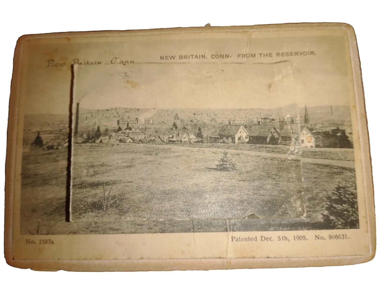 Vintage Early 1900's Post Card with *RARE* Benjamin Franklin Stamp