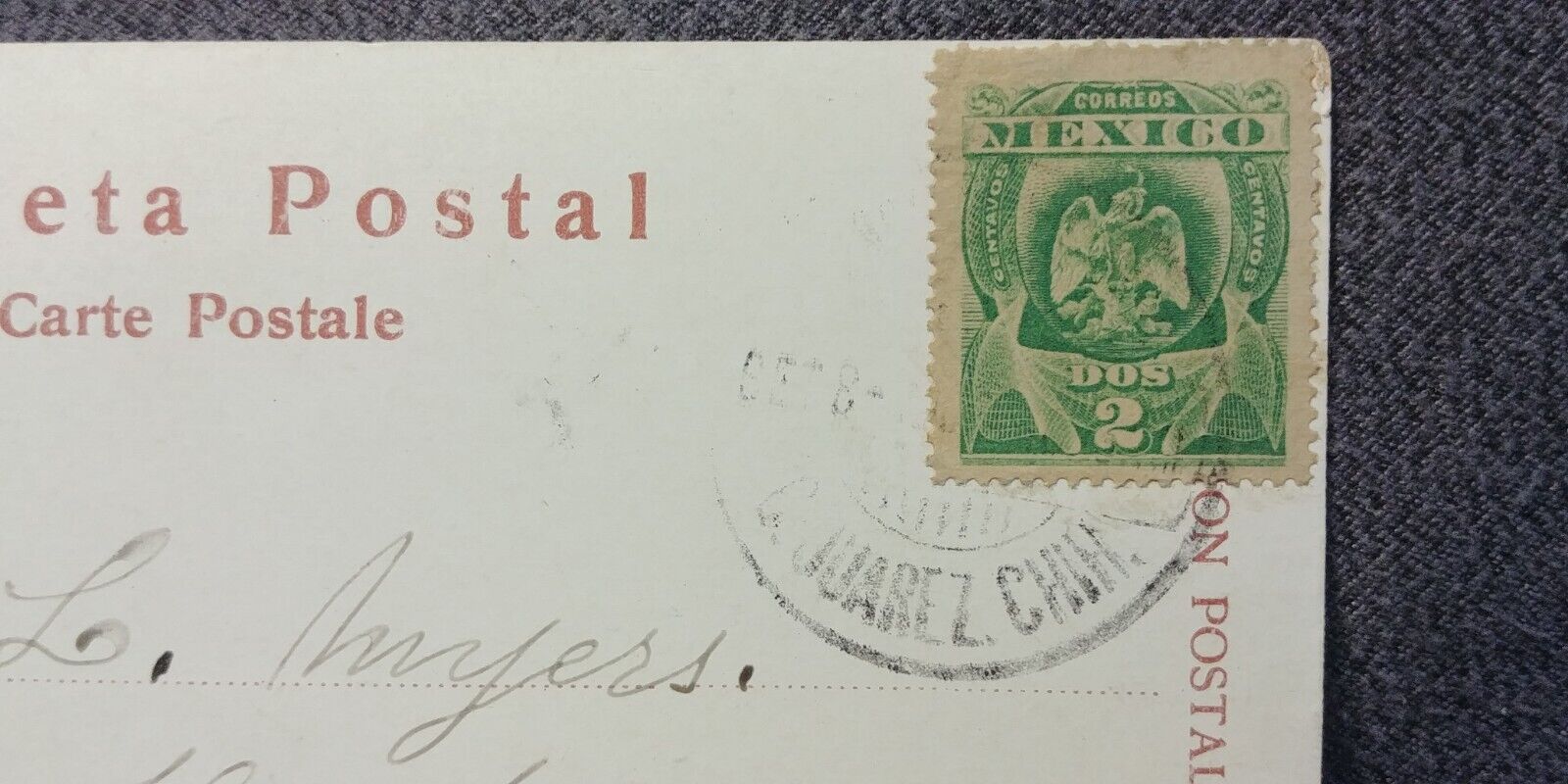 1900s Public Jail Ciudad Juarez Chihuahua Stamp Hardy Nebraska Postcard T45