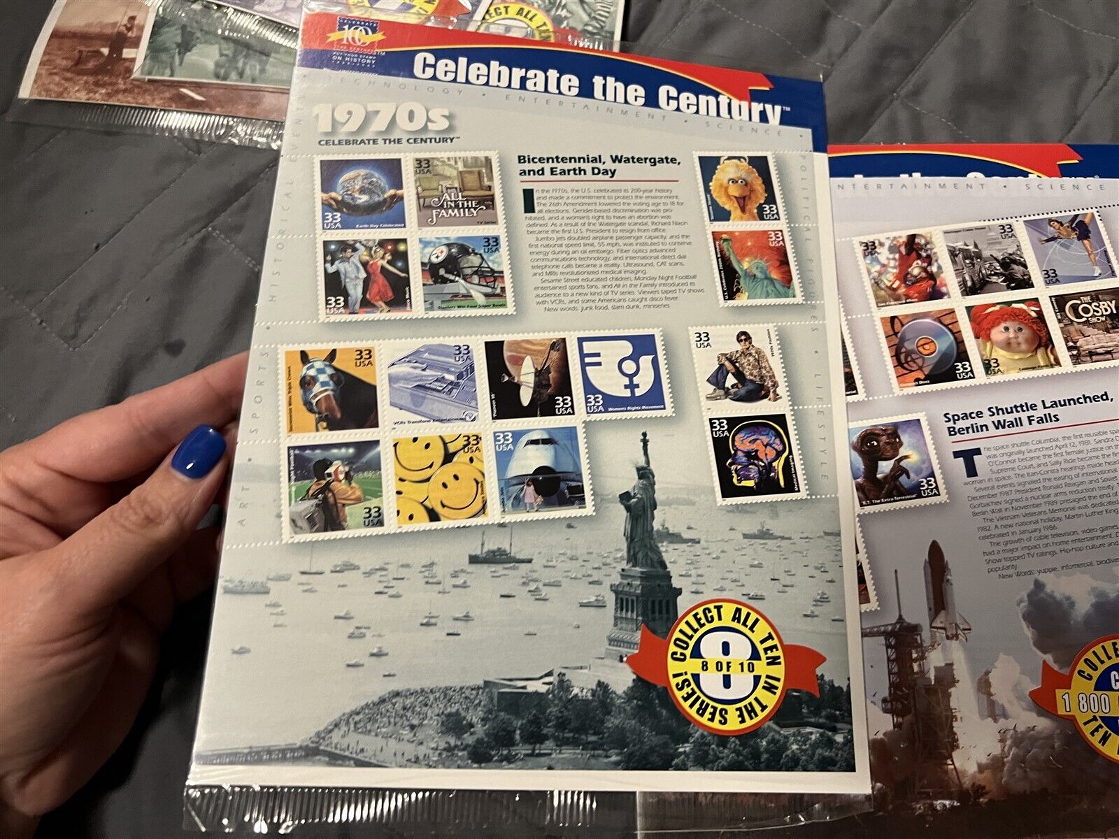 US STAMPS CELEBRATE THE CENTURY SETS 1900S 1910S 1960S 1970S 1980S 1990S SEALED