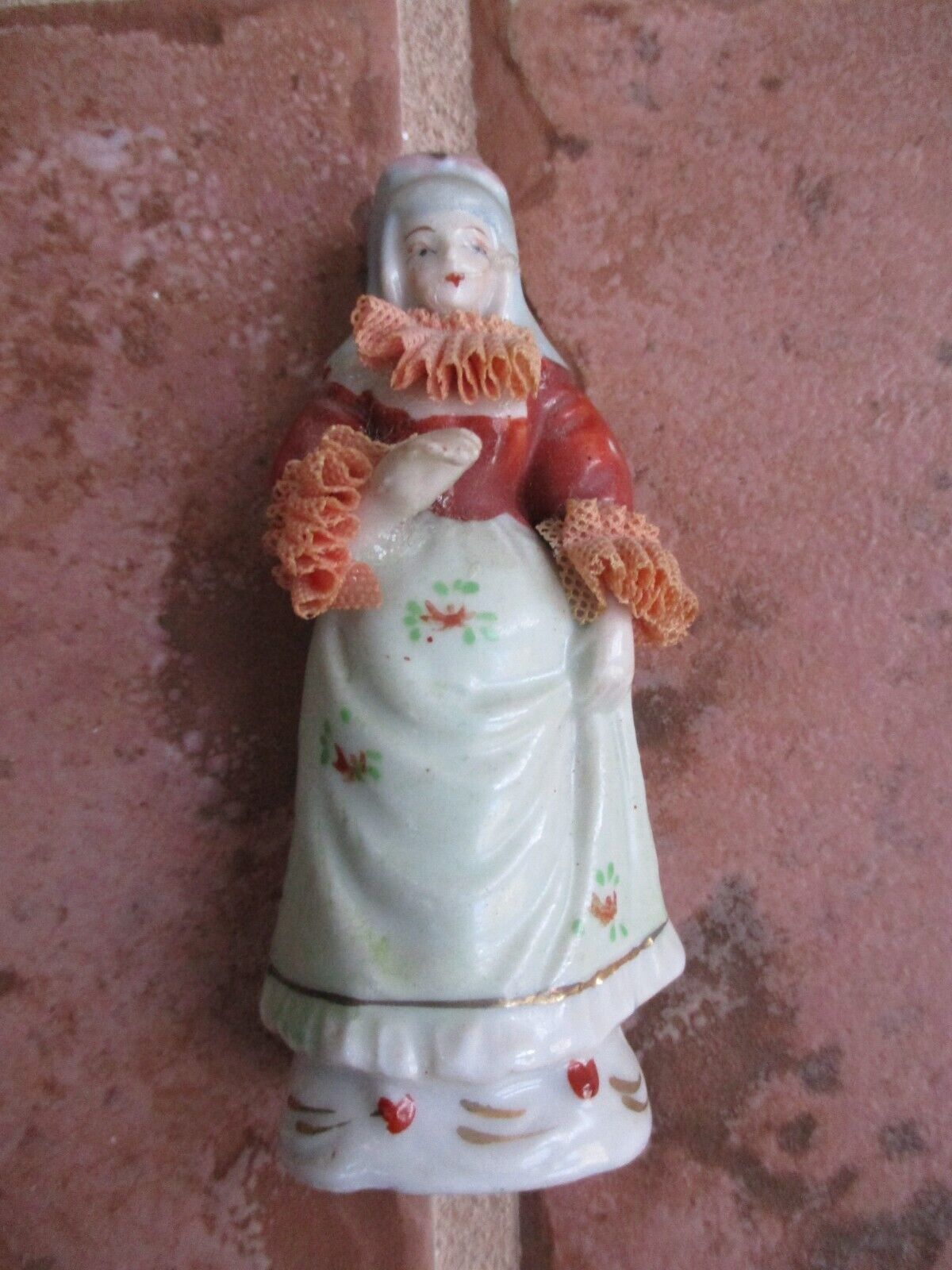 VINTAGE PORCELAIN FIGURINES CELLO ACME CHINA MADE IN JAPAN 1700'S FRENCH THEME