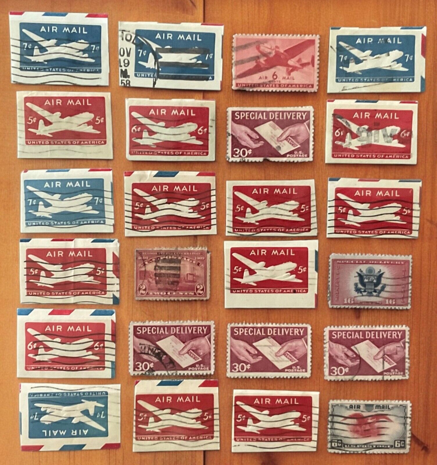 United States 1900s POSTAGE STAMPS: air mail, special delivery, etc., Used
