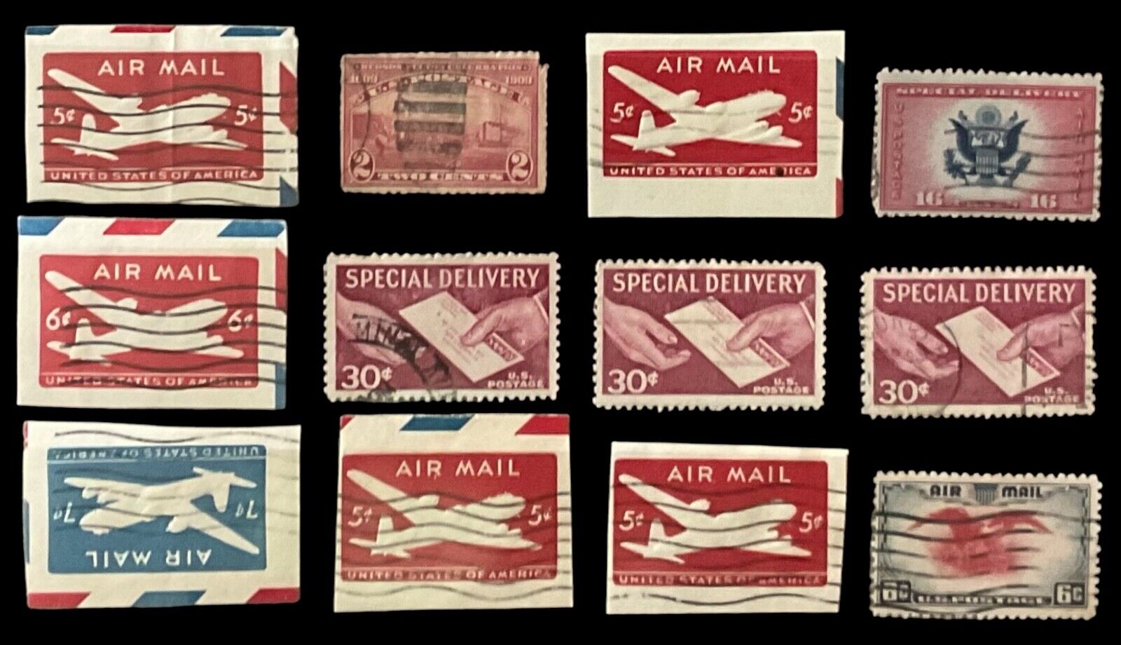United States 1900s POSTAGE STAMPS: air mail, special delivery, etc., Used