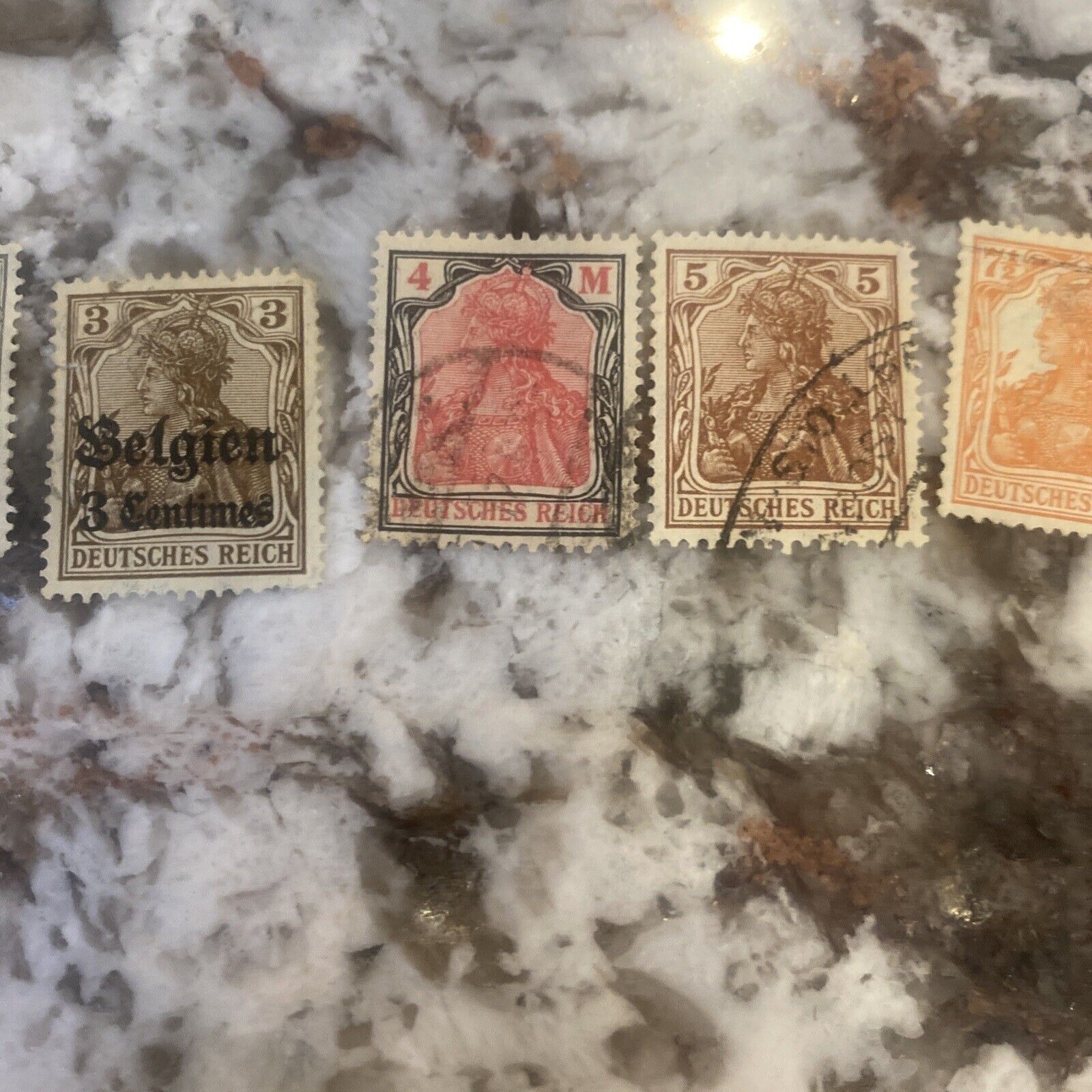 Rare! Lot Of 23 Early 1900s Deutsches Reich Stamps