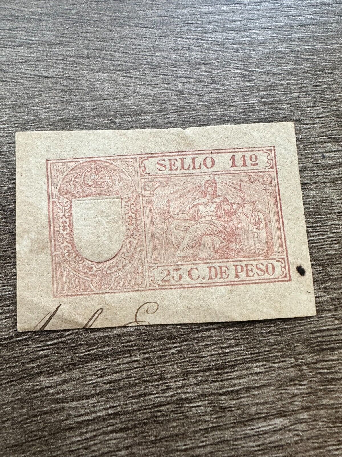 Antique Revenue Stamps, 1800's Spanish Colonies Documentary Revenue Stamps
