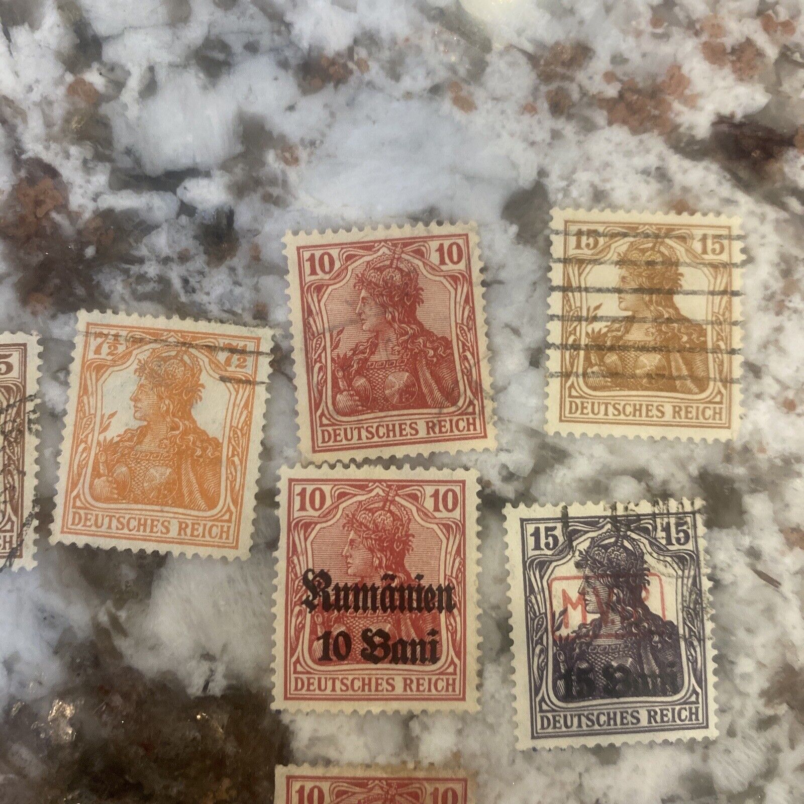 Rare! Lot Of 23 Early 1900s Deutsches Reich Stamps
