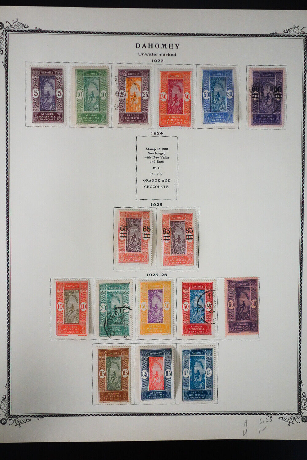 Dahomey 1800s to 1970s Stamp Collection