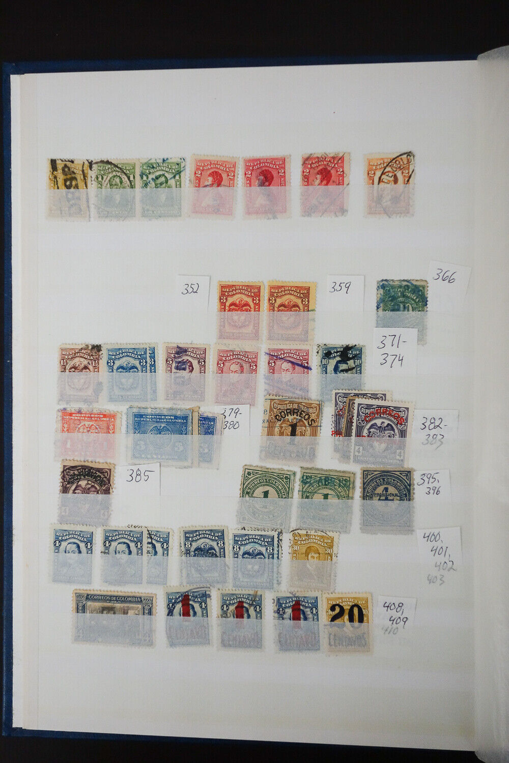 Colombia 1800's to 1940's Stamp Collection