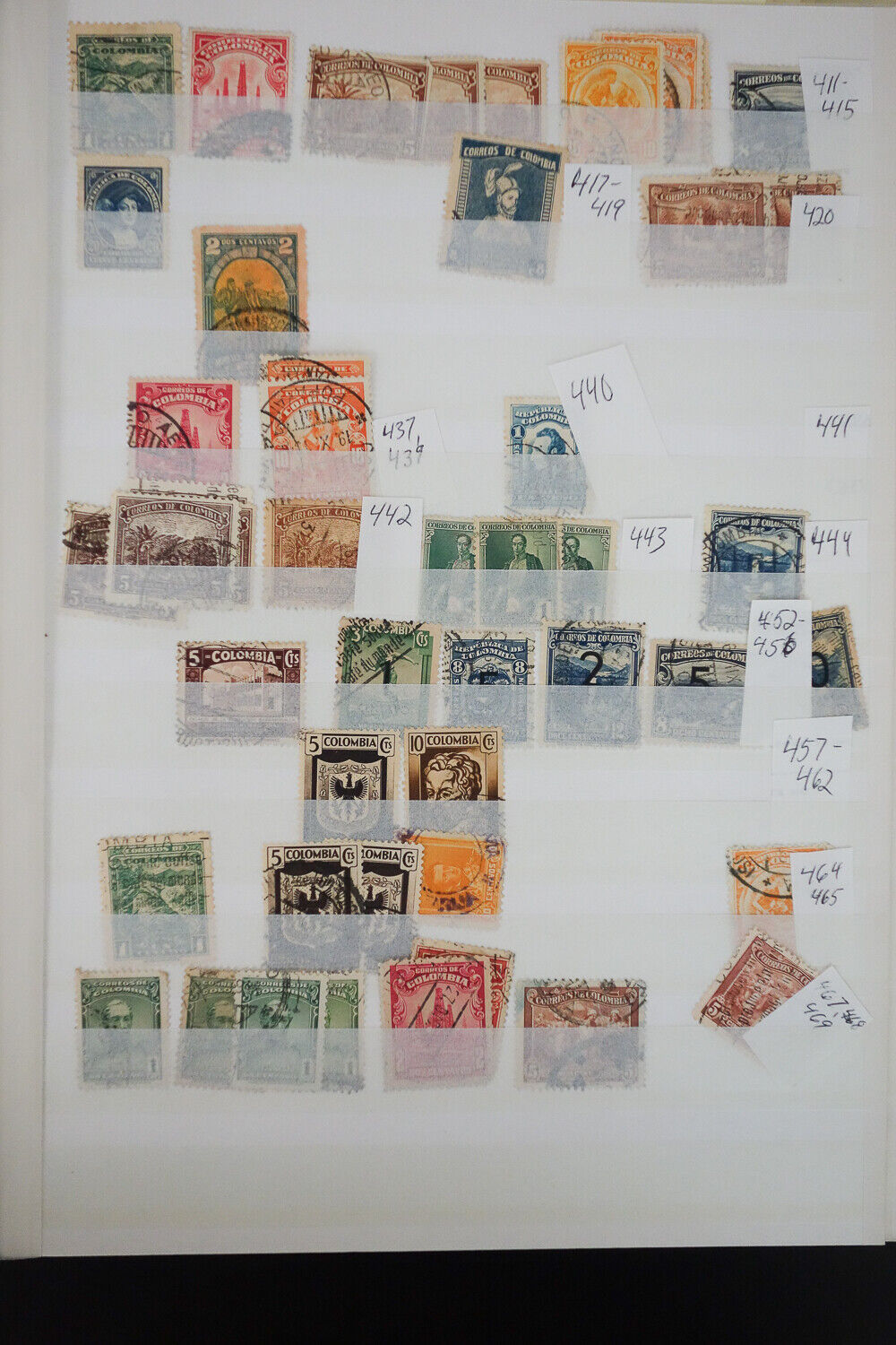 Colombia 1800's to 1940's Stamp Collection