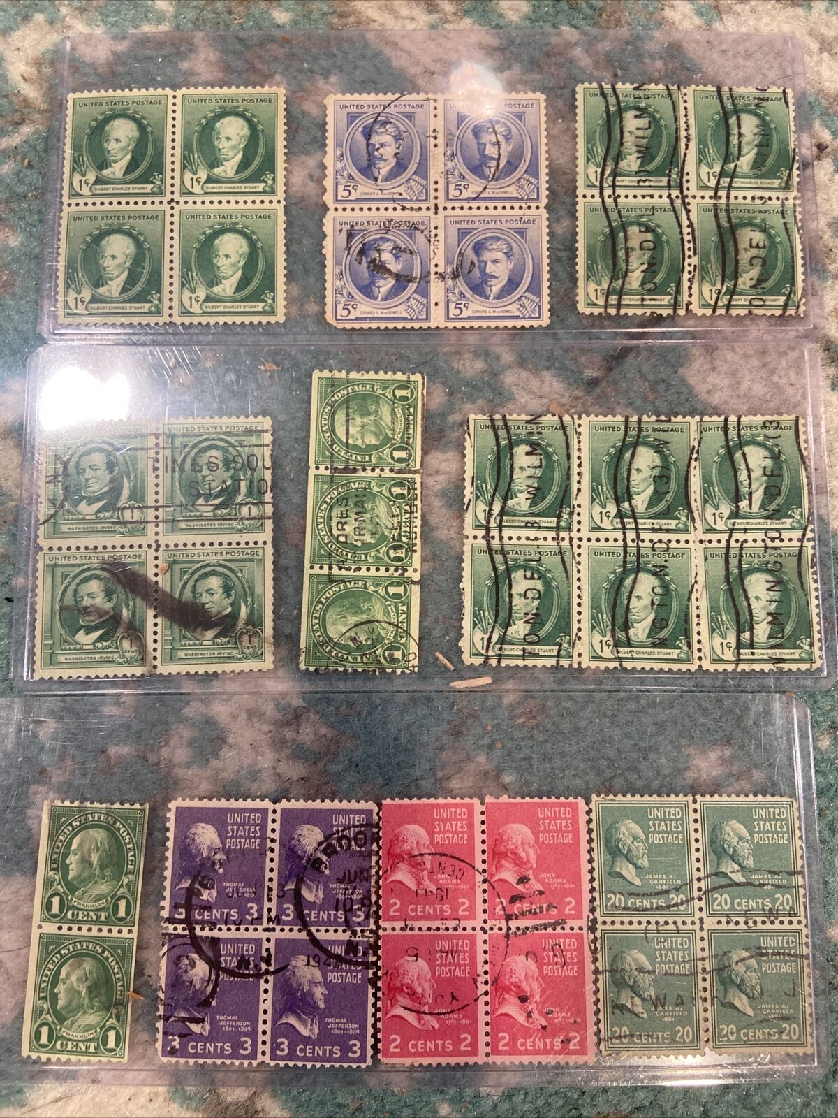 Rare Antique Early 1900s  American  Stamp Collection   Very High Grade