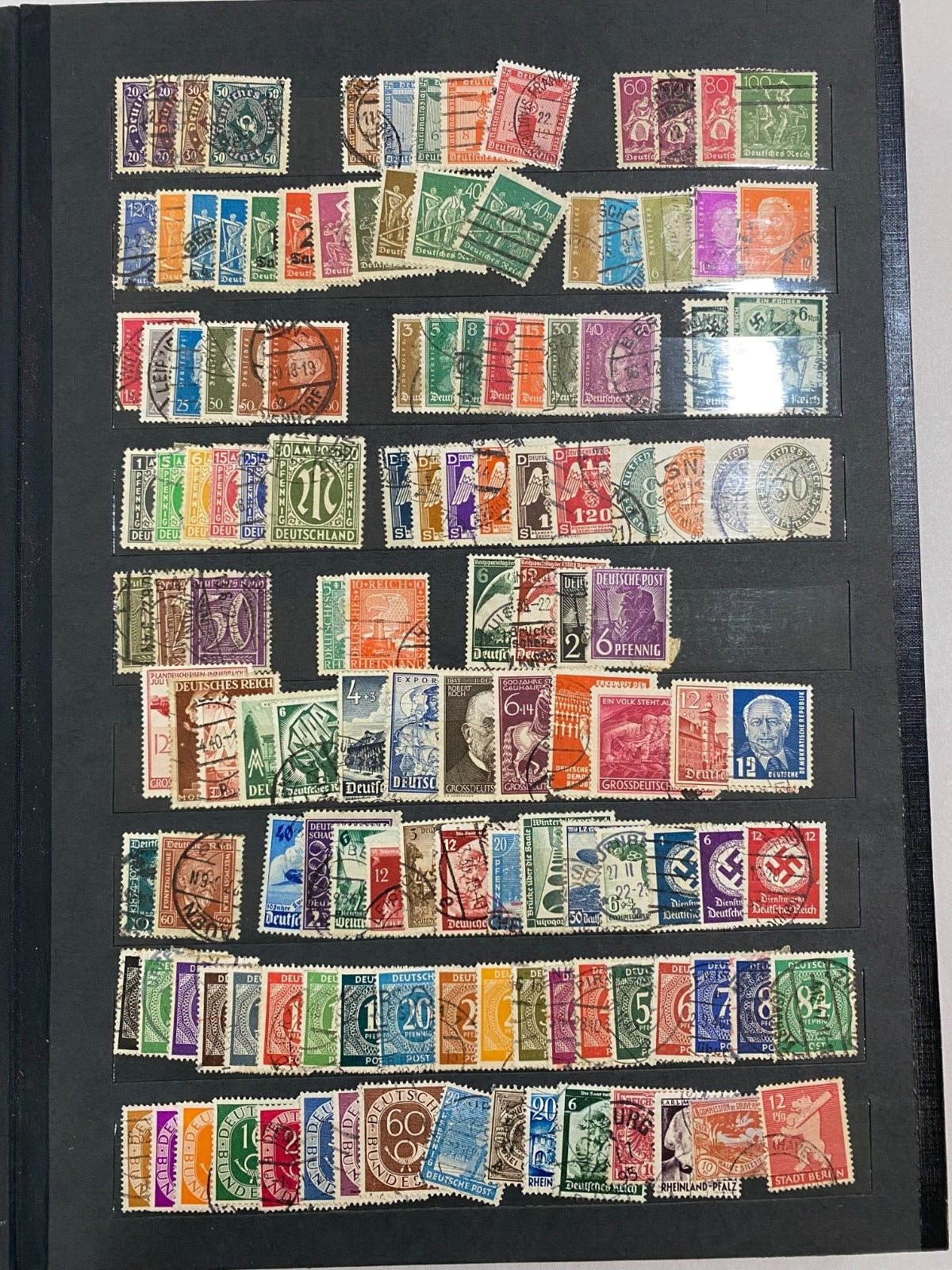 HUGE LOT OF VINTAGE STAMPS - EARLY TO MID 1900'S - GERMAN - POLAND - FRANCE..
