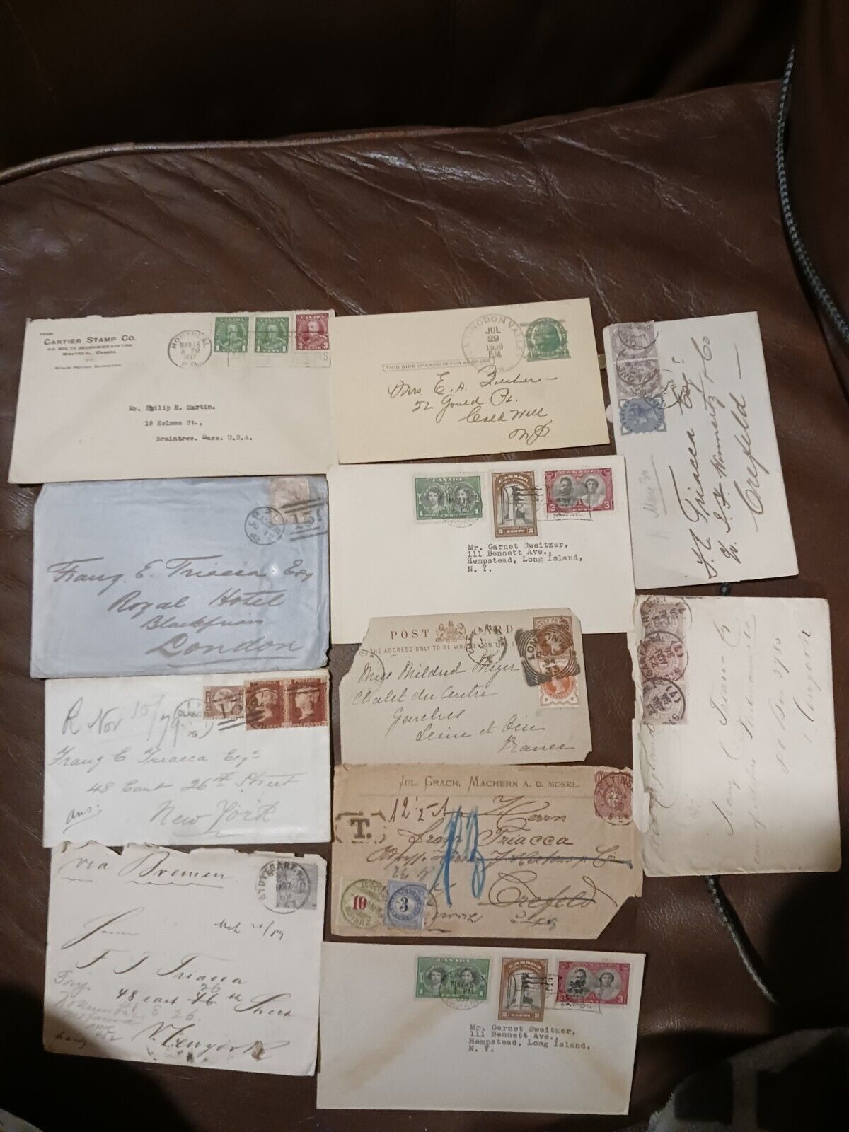 Old Letters With Stamps, 1800s And Early 1900s
