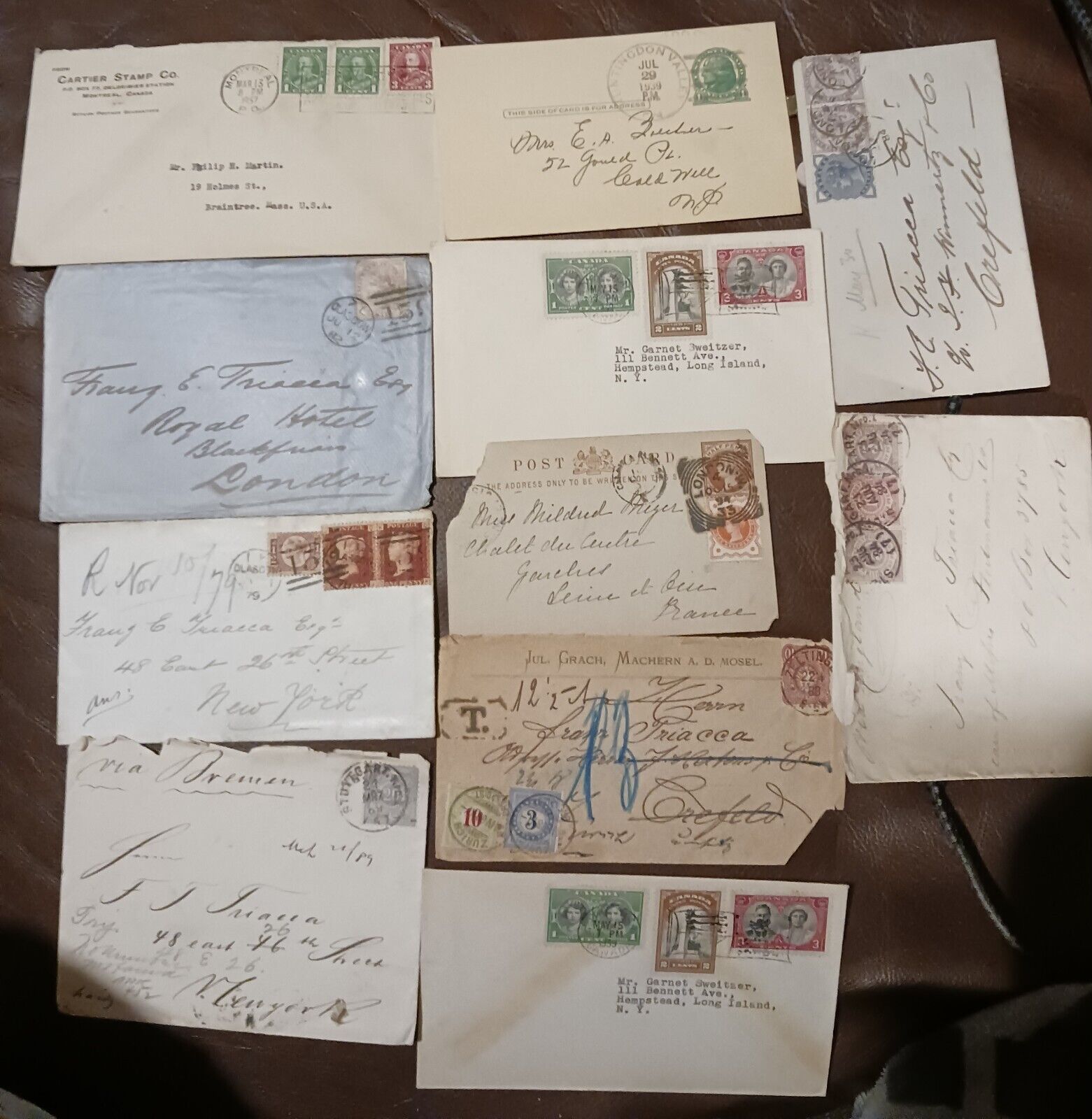 Old Letters With Stamps, 1800s And Early 1900s