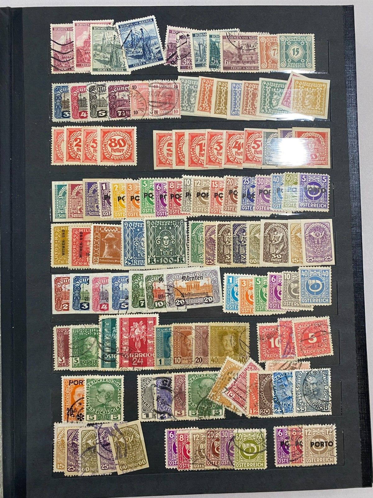 HUGE LOT OF VINTAGE STAMPS - EARLY TO MID 1900'S - GERMAN - POLAND - FRANCE..