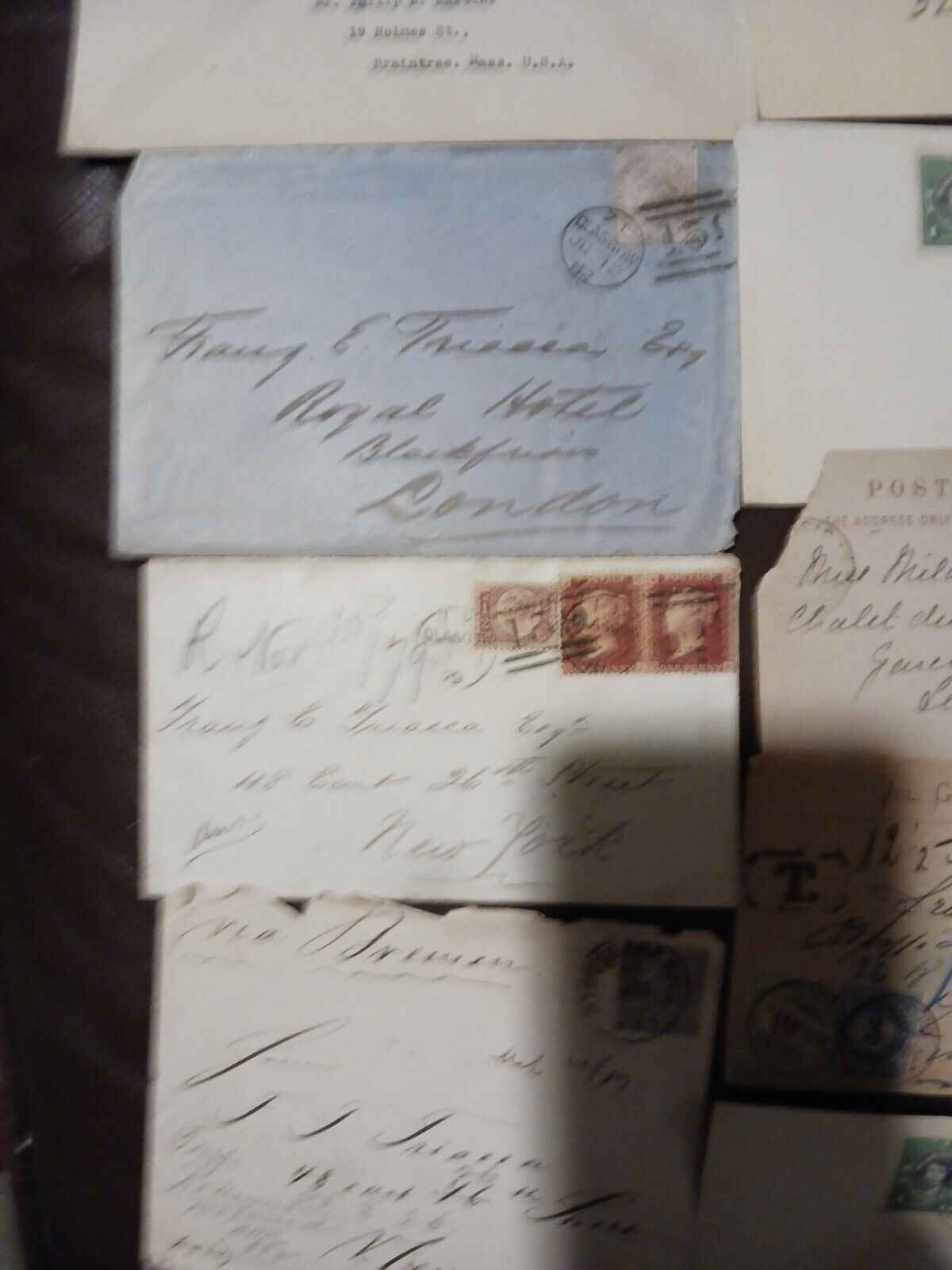 Old Letters With Stamps, 1800s And Early 1900s