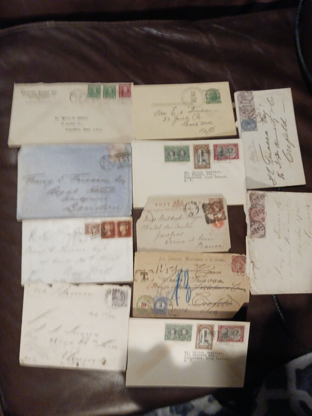Old Letters With Stamps, 1800s And Early 1900s