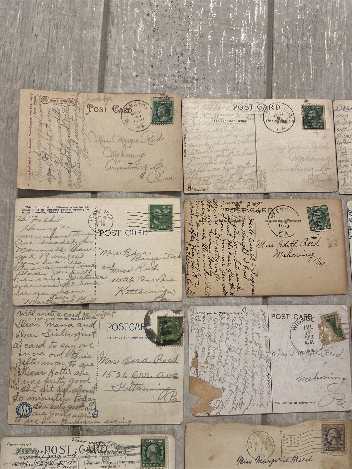 VINTAGE EARLY 1900’S STAMP COLLECTION POSTCARDS PERSONAL STAMP LOT