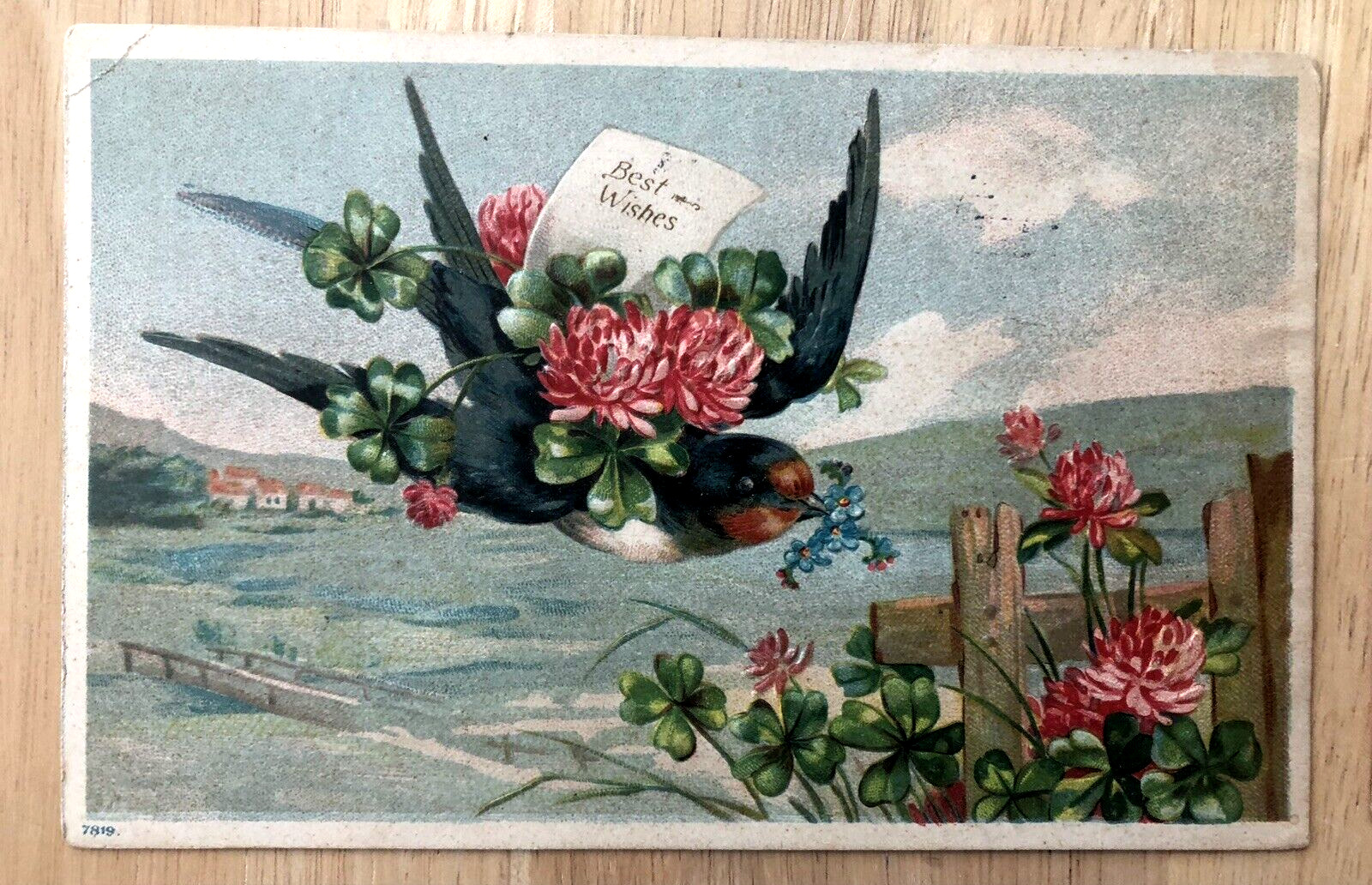 ANTIQUE EARLY 1900s LOT OF 8 EASTER BIRDS POSTCARDS - 6 ONE CENT STAMPS