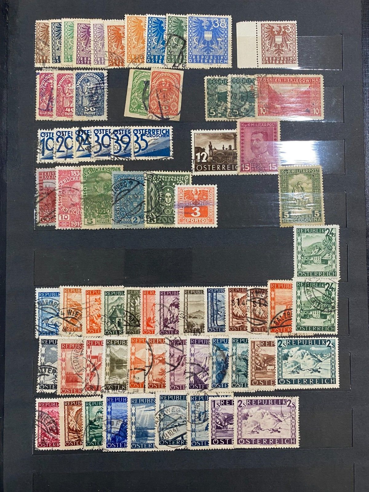 HUGE LOT OF VINTAGE STAMPS - EARLY TO MID 1900'S - GERMAN - POLAND - FRANCE..