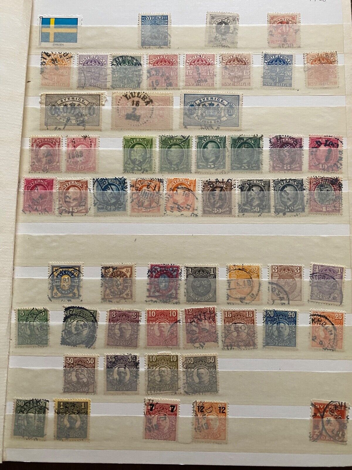 Sweden Stamps Beautiful Older Collection Many not shown Book not Included