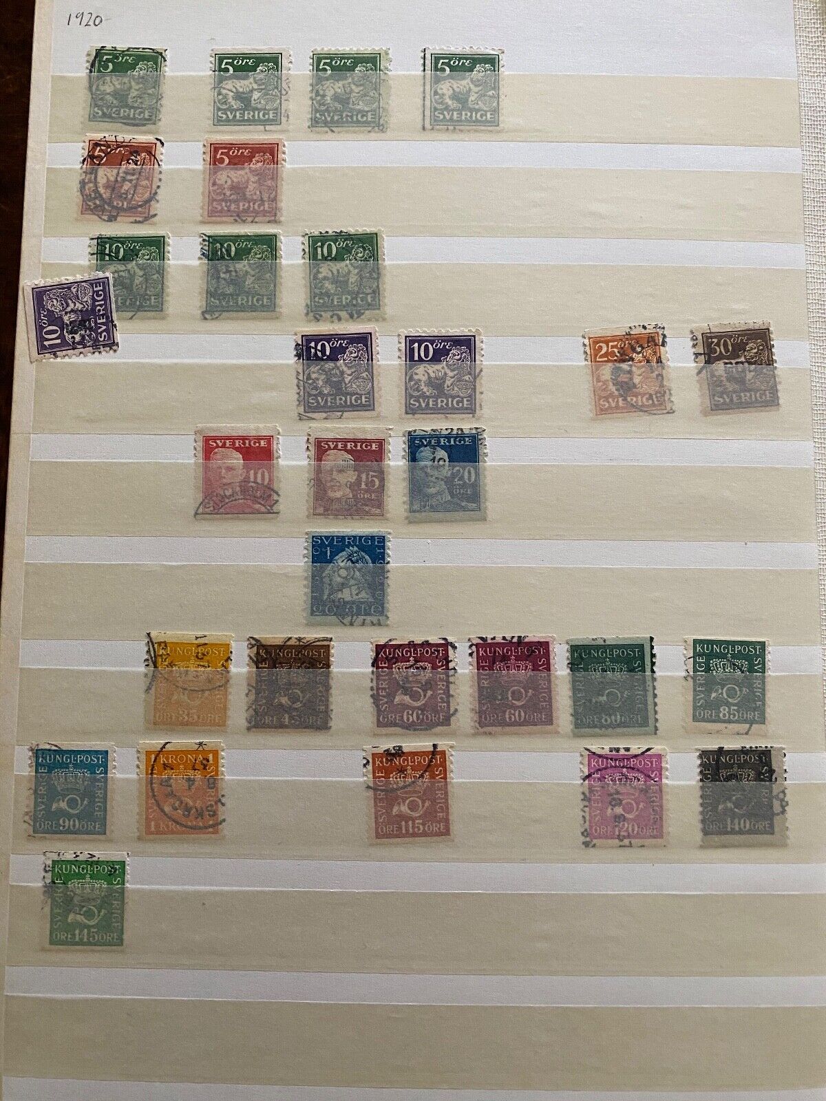Sweden Stamps Beautiful Older Collection Many not shown Book not Included