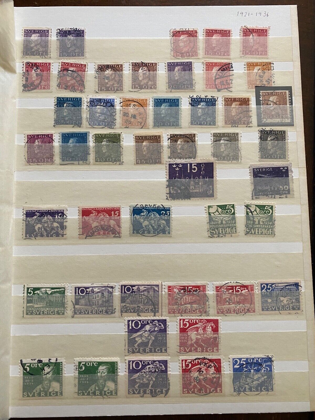 Sweden Stamps Beautiful Older Collection Many not shown Book not Included