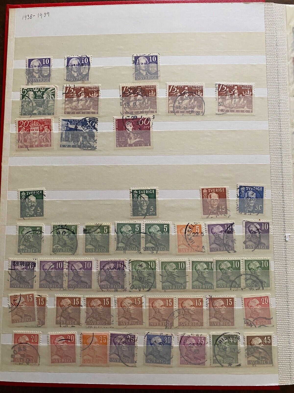 Sweden Stamps Beautiful Older Collection Many not shown Book not Included