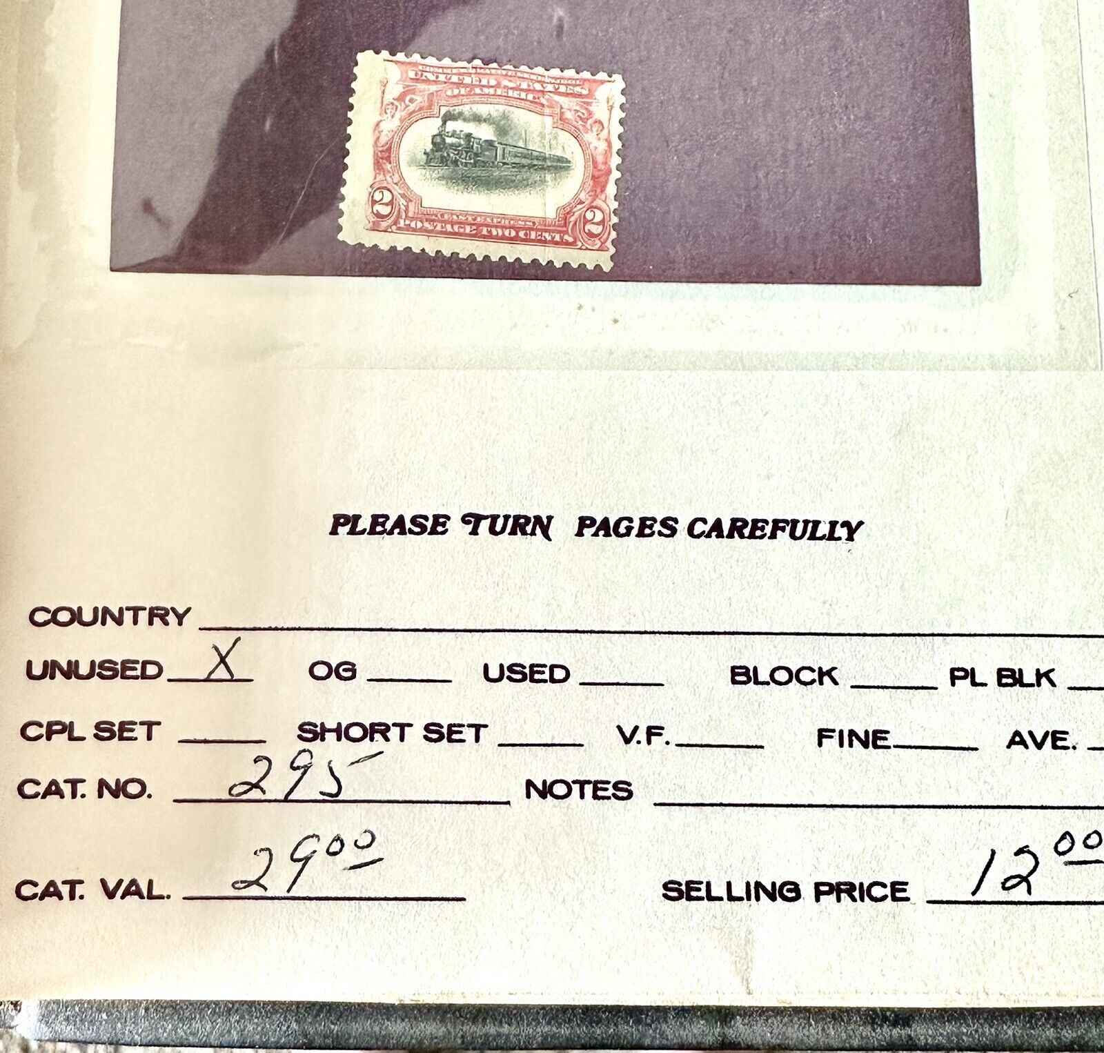 107-1800-1900 Dealers Stk.book Stamp US Used +1  #279-286, #294-296. CV $587.00