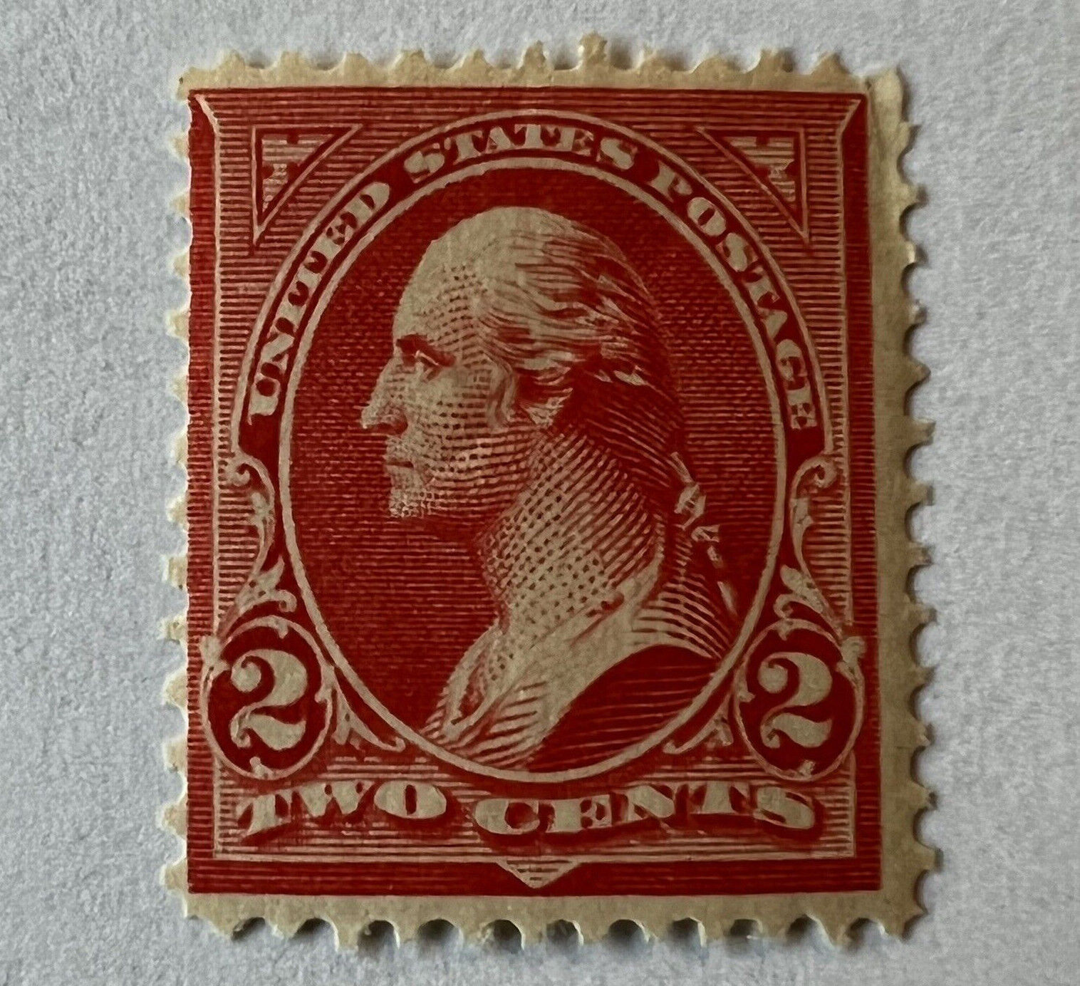 1800's U.S. 2C WASHINGTON STAMP MINT MNH OG