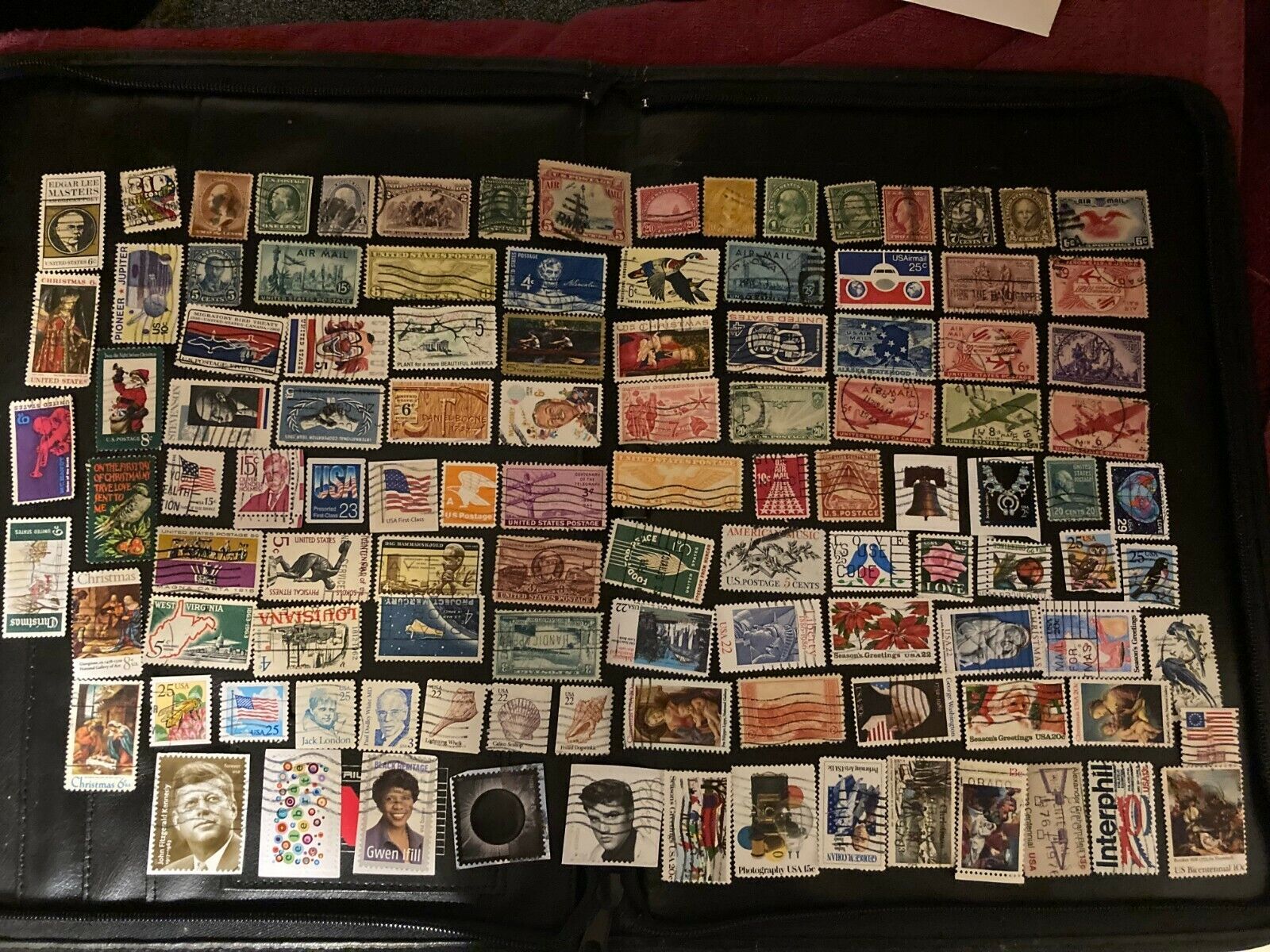100 used U.S. stamps all different 1800's - 2021. Very Fine. 1 cent to Forever