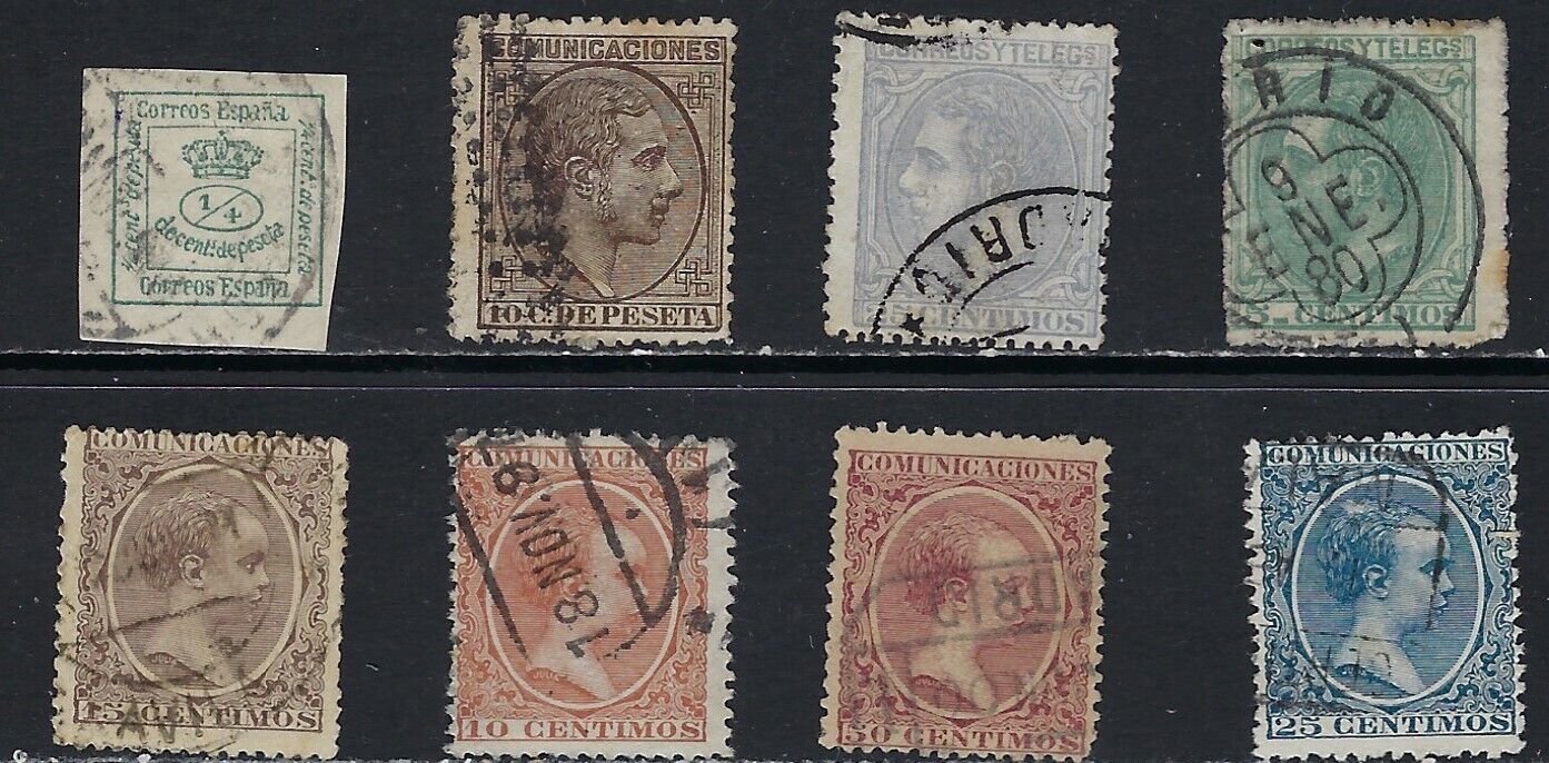 Old 1800s Stamps from Spain.......32P.......B-724