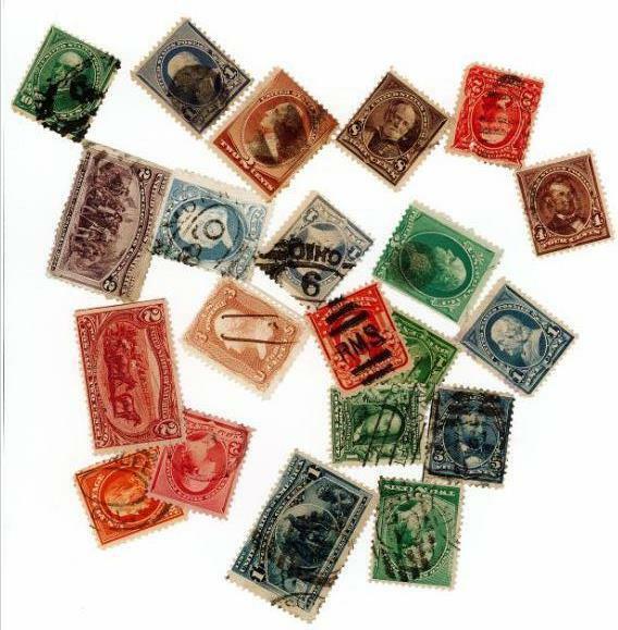$30 Catalog Value Early US Stamps 1800s 1900s / Old U.S. Stamps Lot