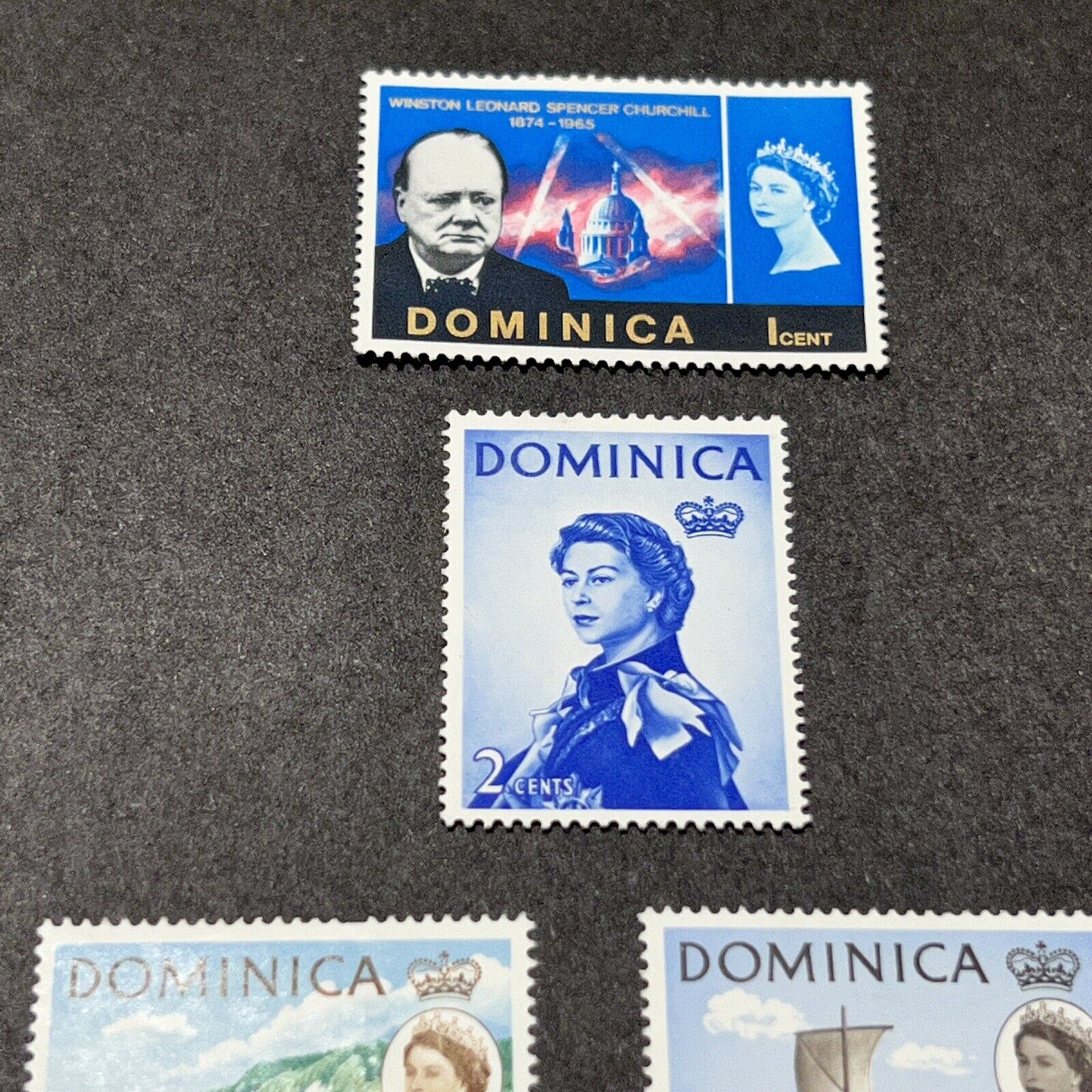 1800s AND QUEEN ELIZABETH II DOMINICA STAMP COLLECTION MINT USED LOT