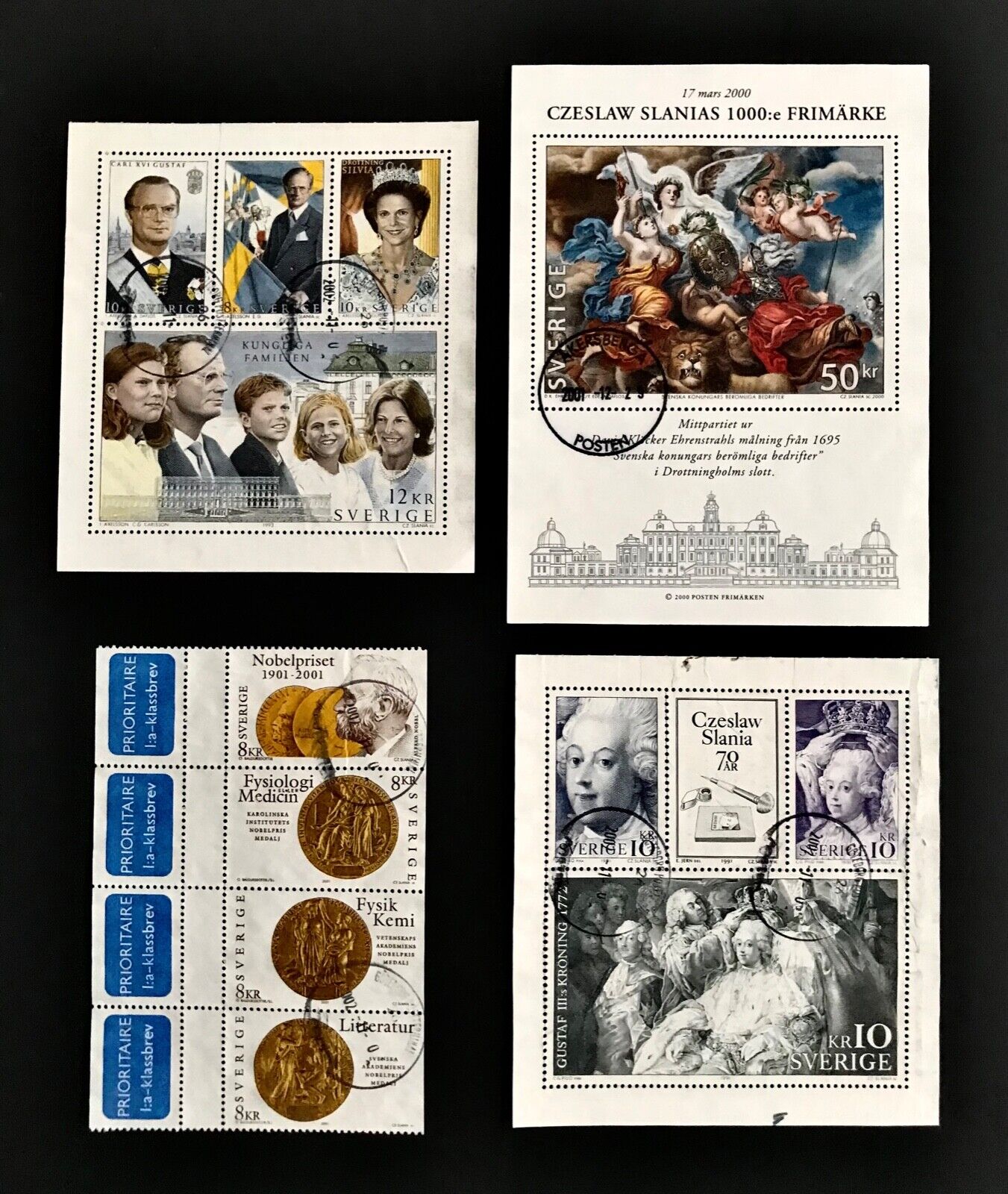 SWEDEN Stamp Collection 1800’s-1900’s 6 Pages Used