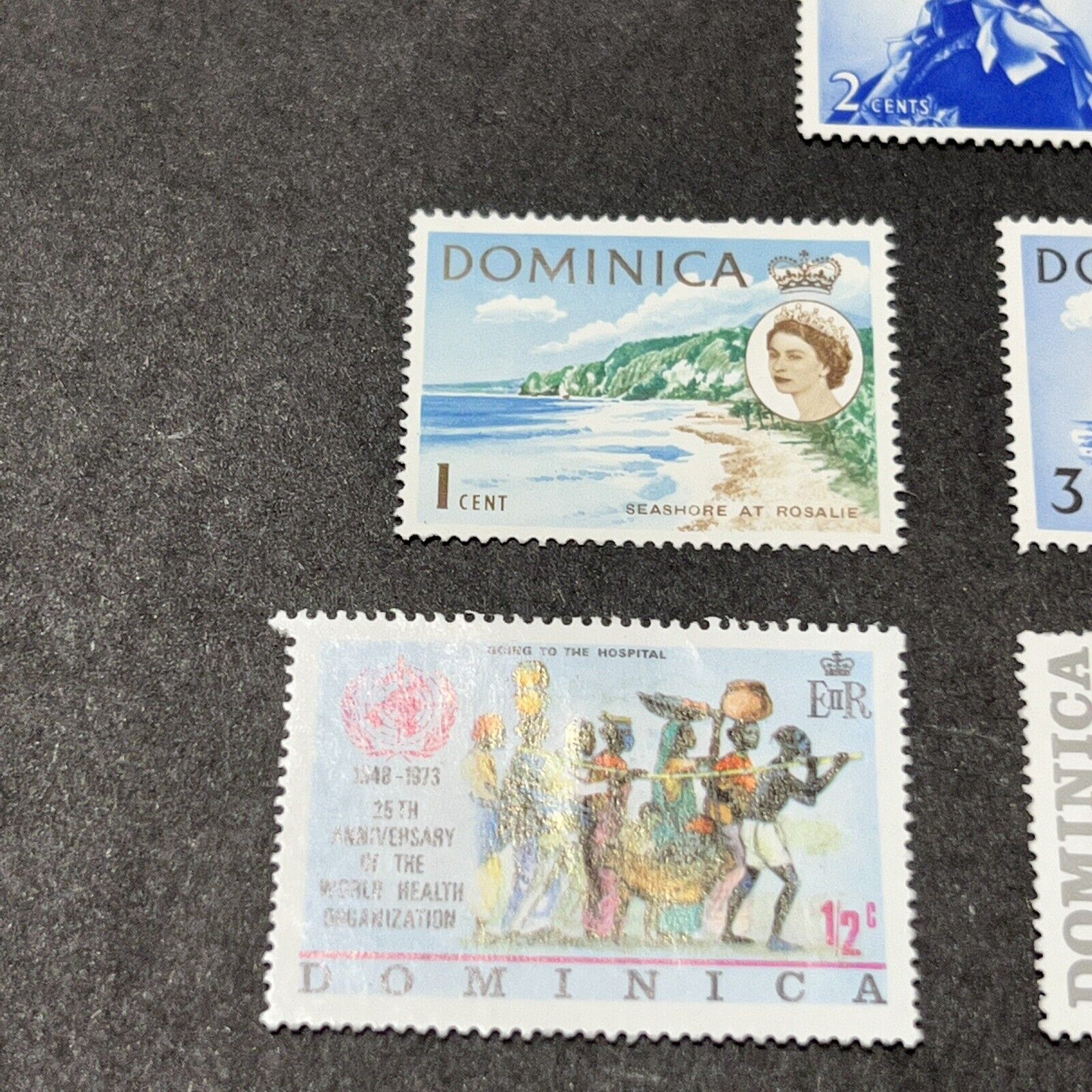 1800s AND QUEEN ELIZABETH II DOMINICA STAMP COLLECTION MINT USED LOT