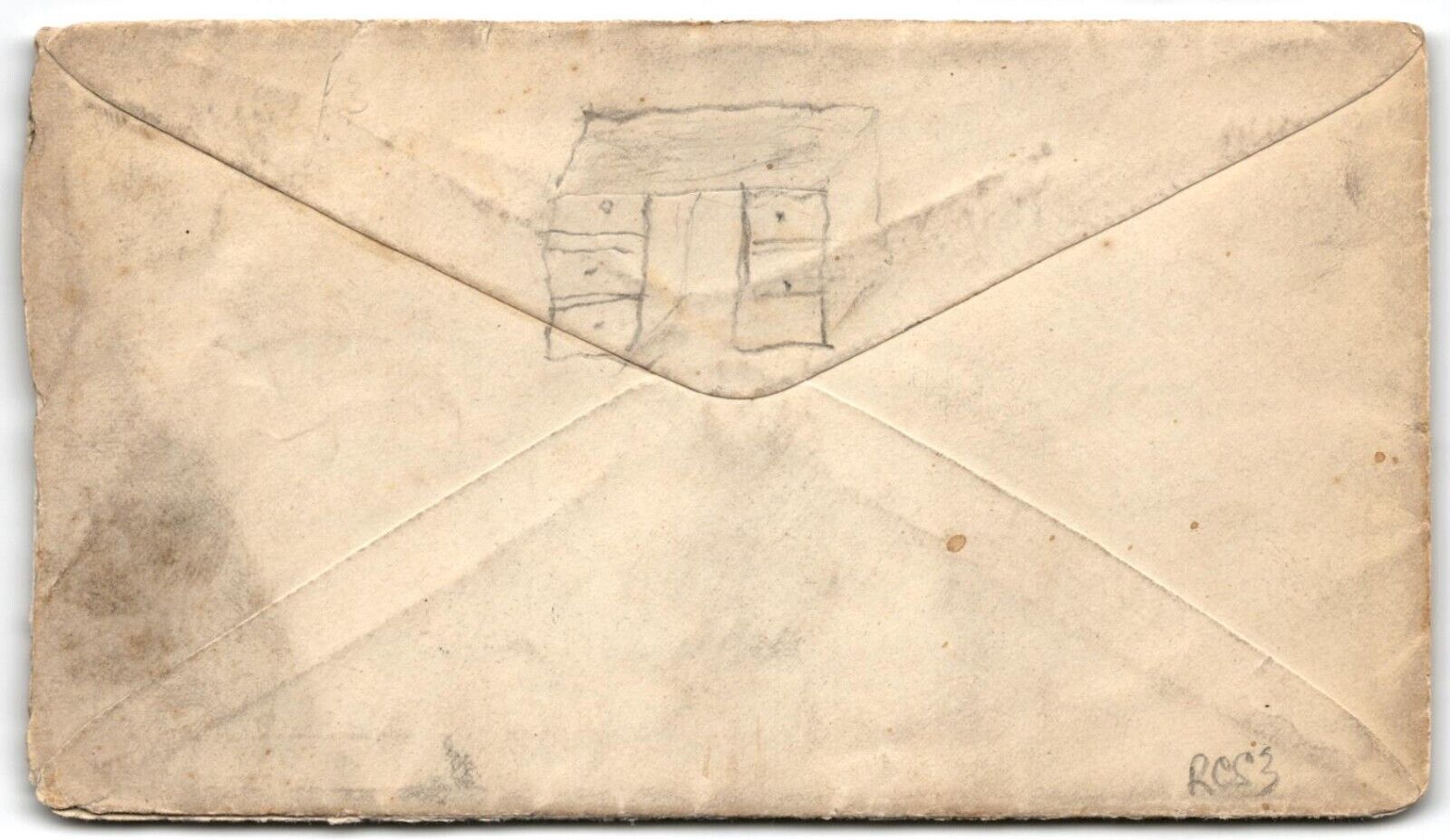 1800's Postal Cover US Mail with stamp