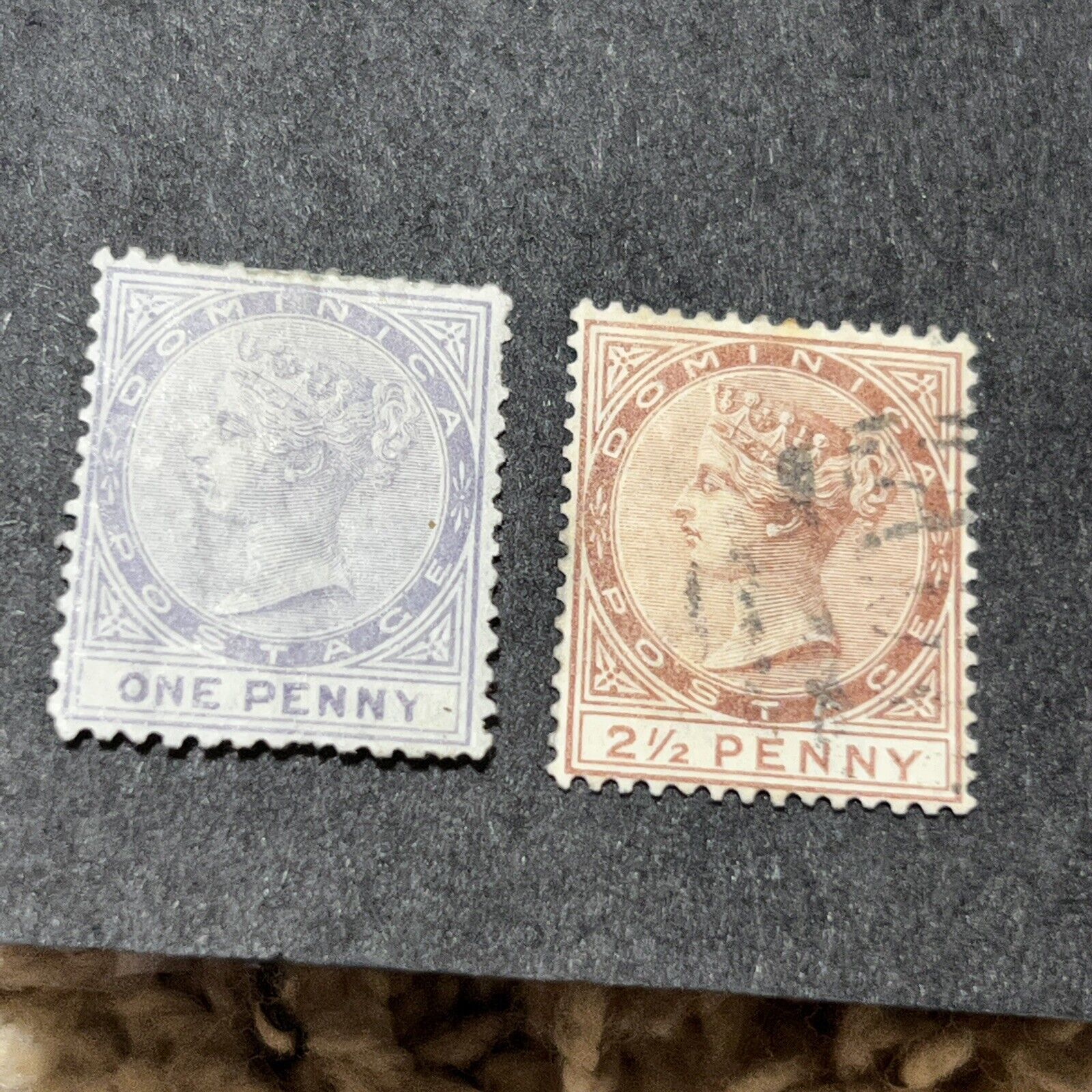 1800s AND QUEEN ELIZABETH II DOMINICA STAMP COLLECTION MINT USED LOT