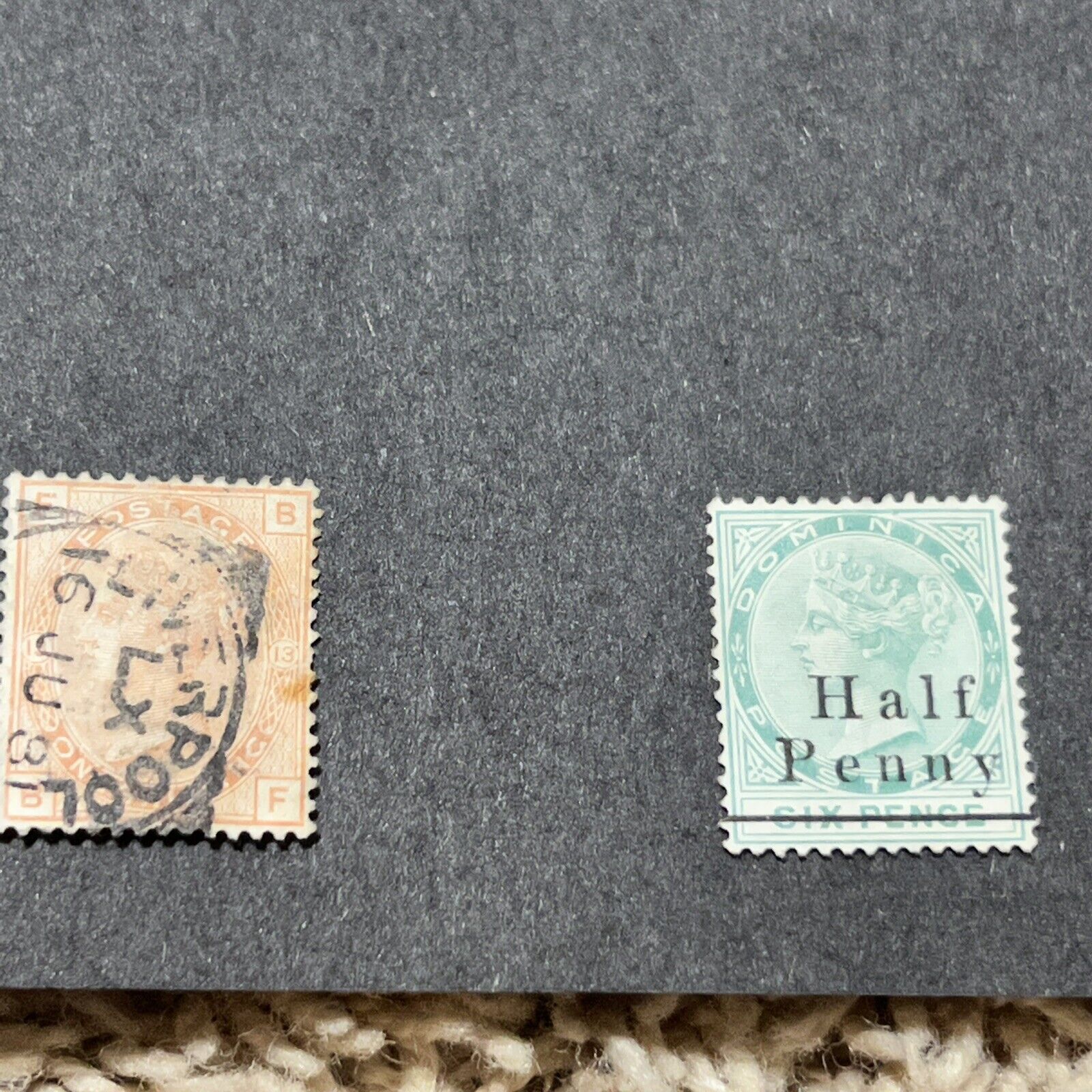 1800s AND QUEEN ELIZABETH II DOMINICA STAMP COLLECTION MINT USED LOT