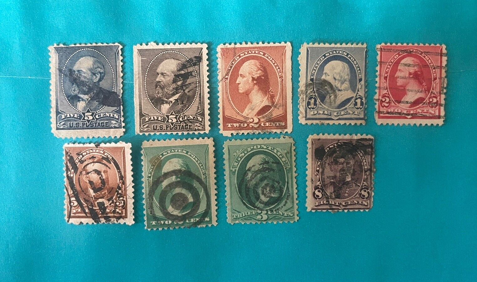 Antique Set Of American Classics Used 1800s