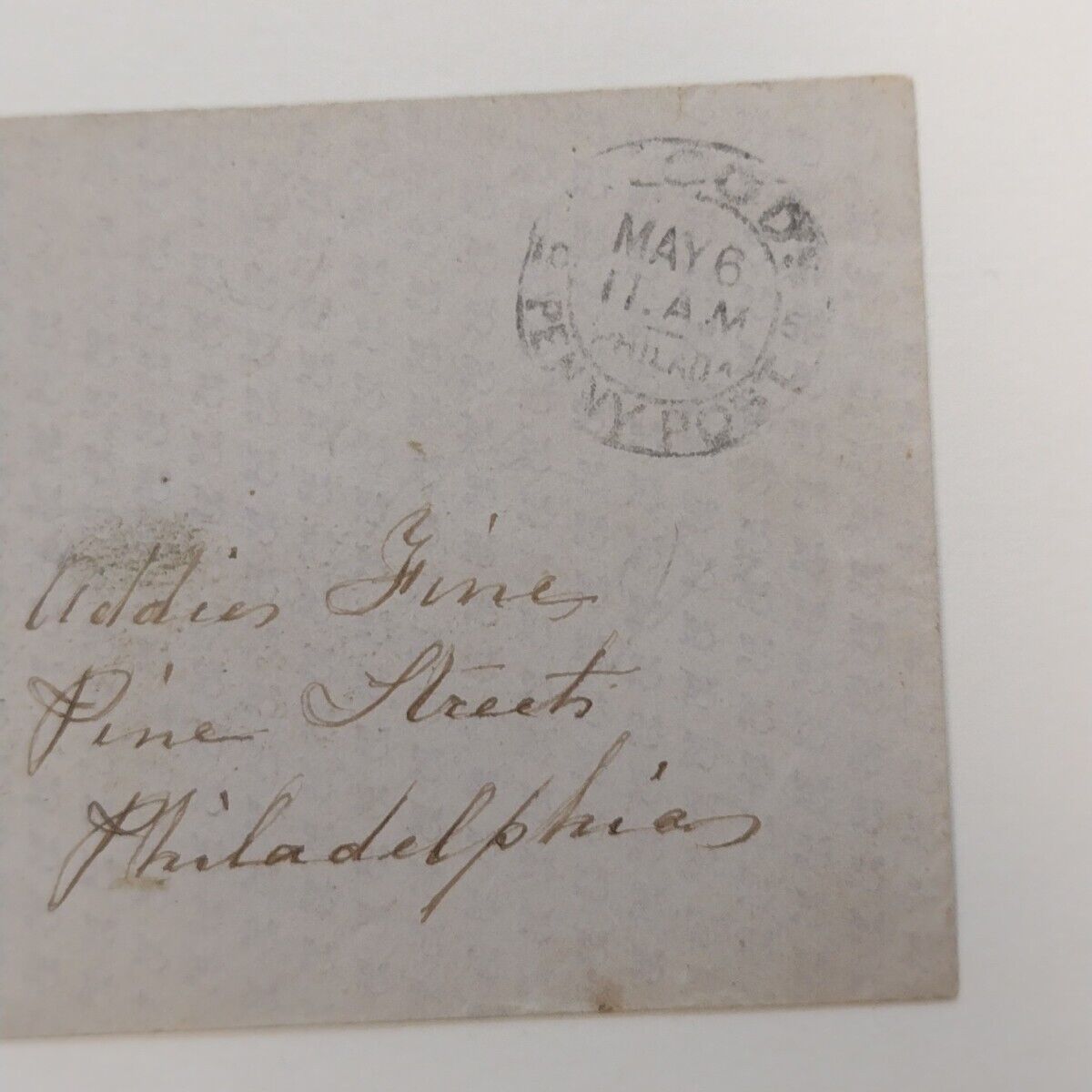 Blood's Dispatch (one cent) Penny Post U.S. 1800's, May 6, 11 a.m. PHI.