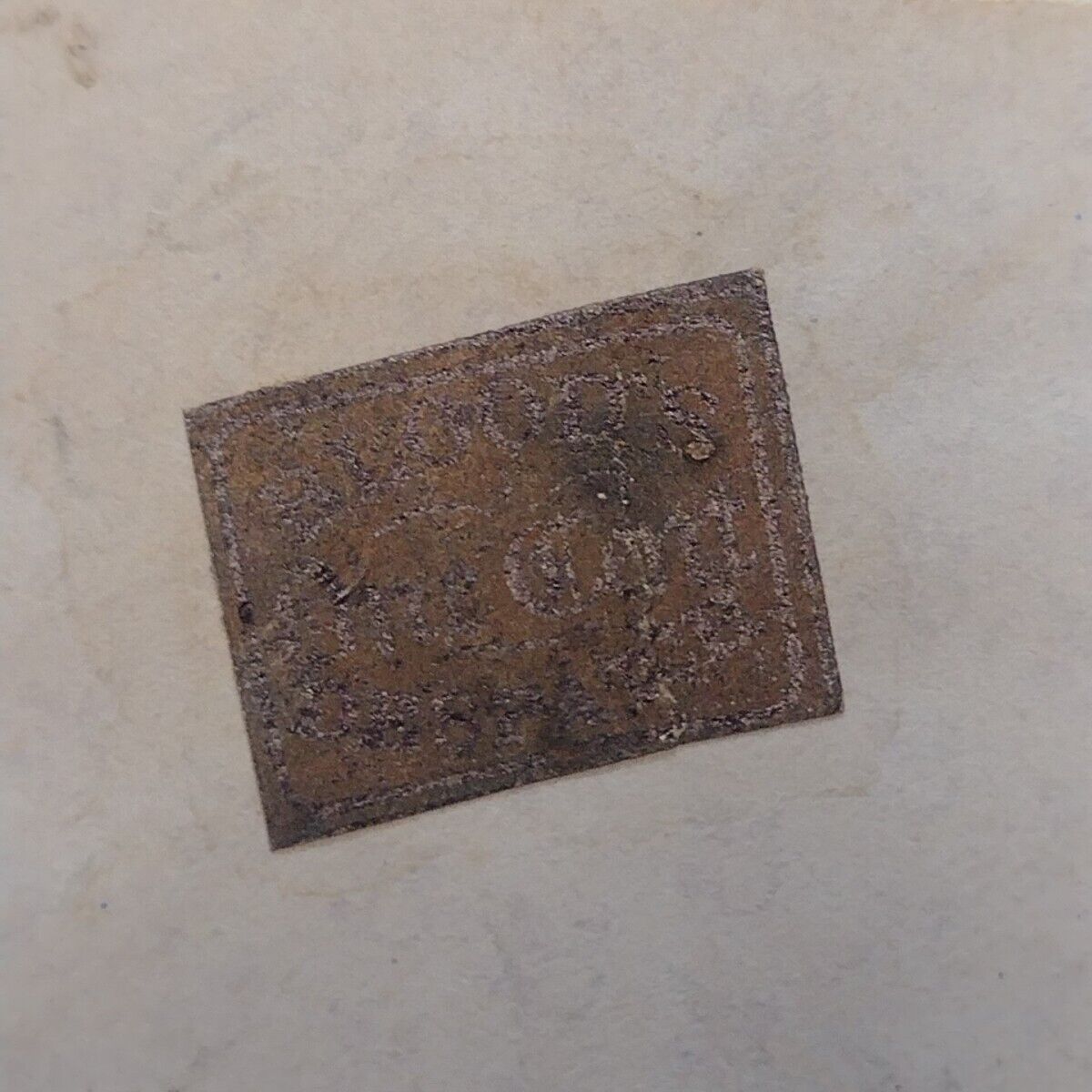 Blood's Dispatch (one cent) Penny Post U.S. 1800's, May 6, 11 a.m. PHI.